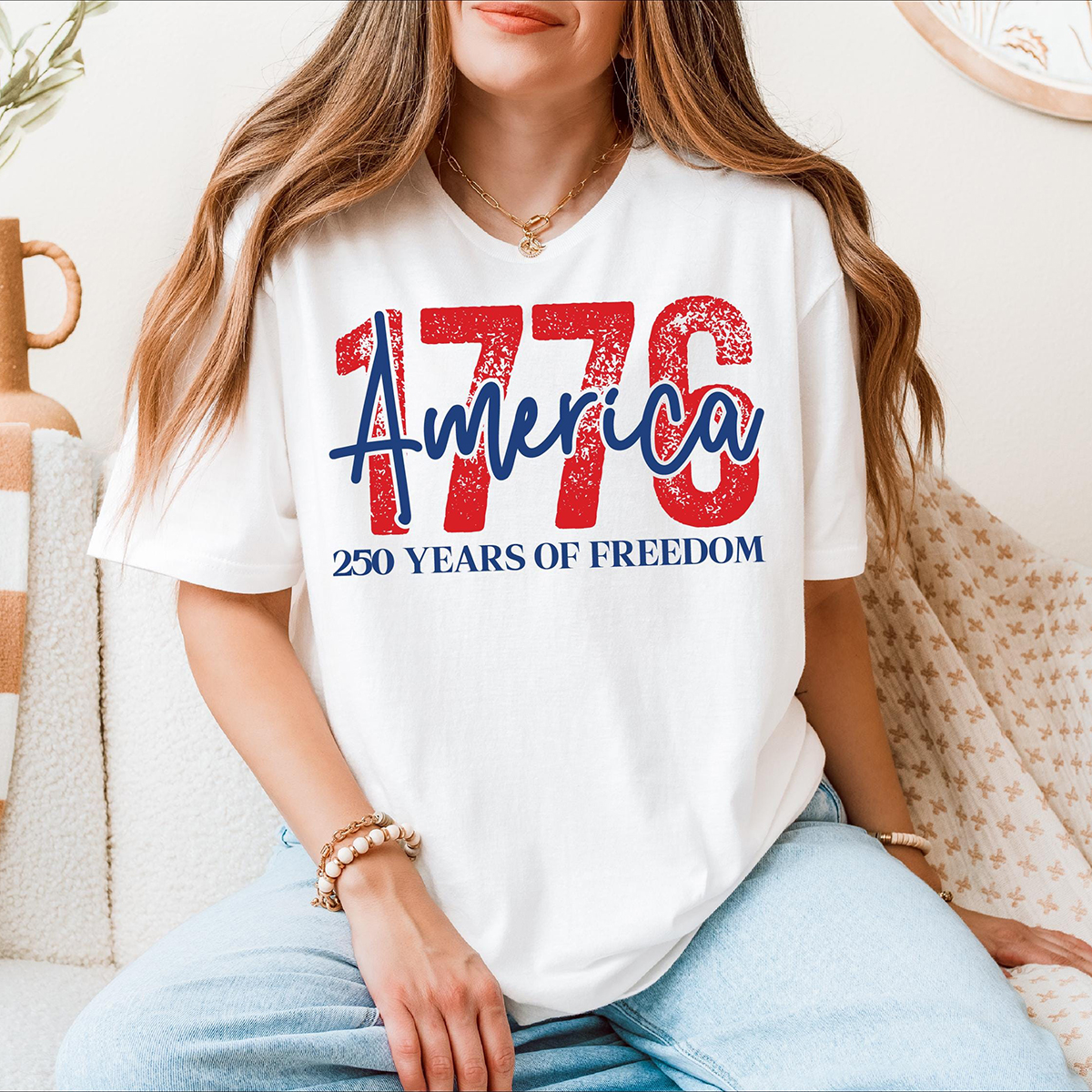 American 1776 T-Shirt _ 250 Years Of Freedom T-Shirt