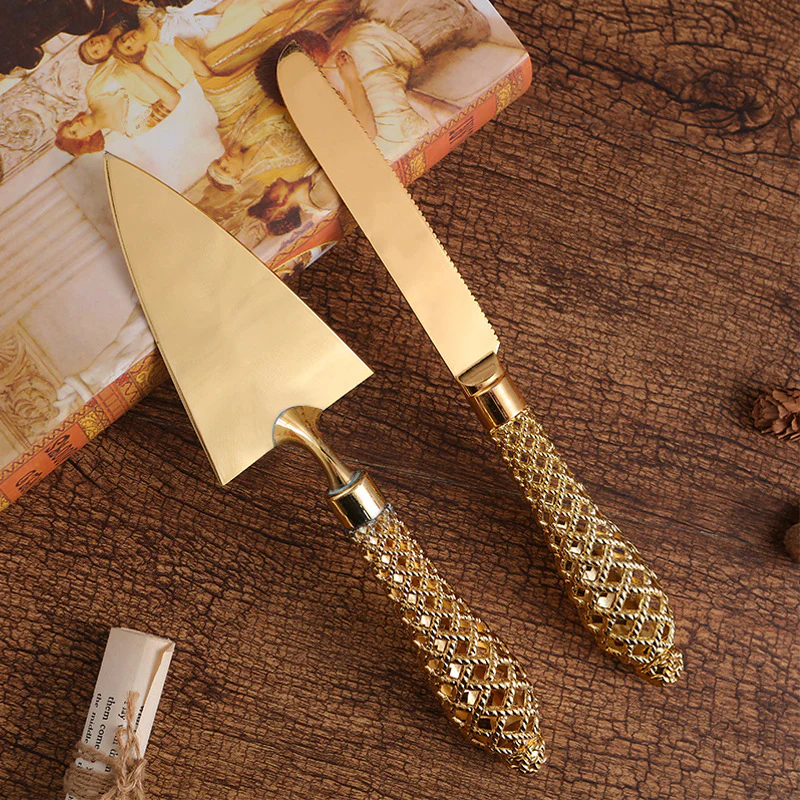 2PC Luxury Gold Server Set