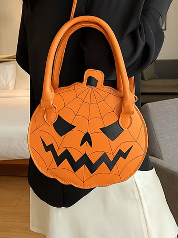 Trick-Or-Treat Leather Handlebag