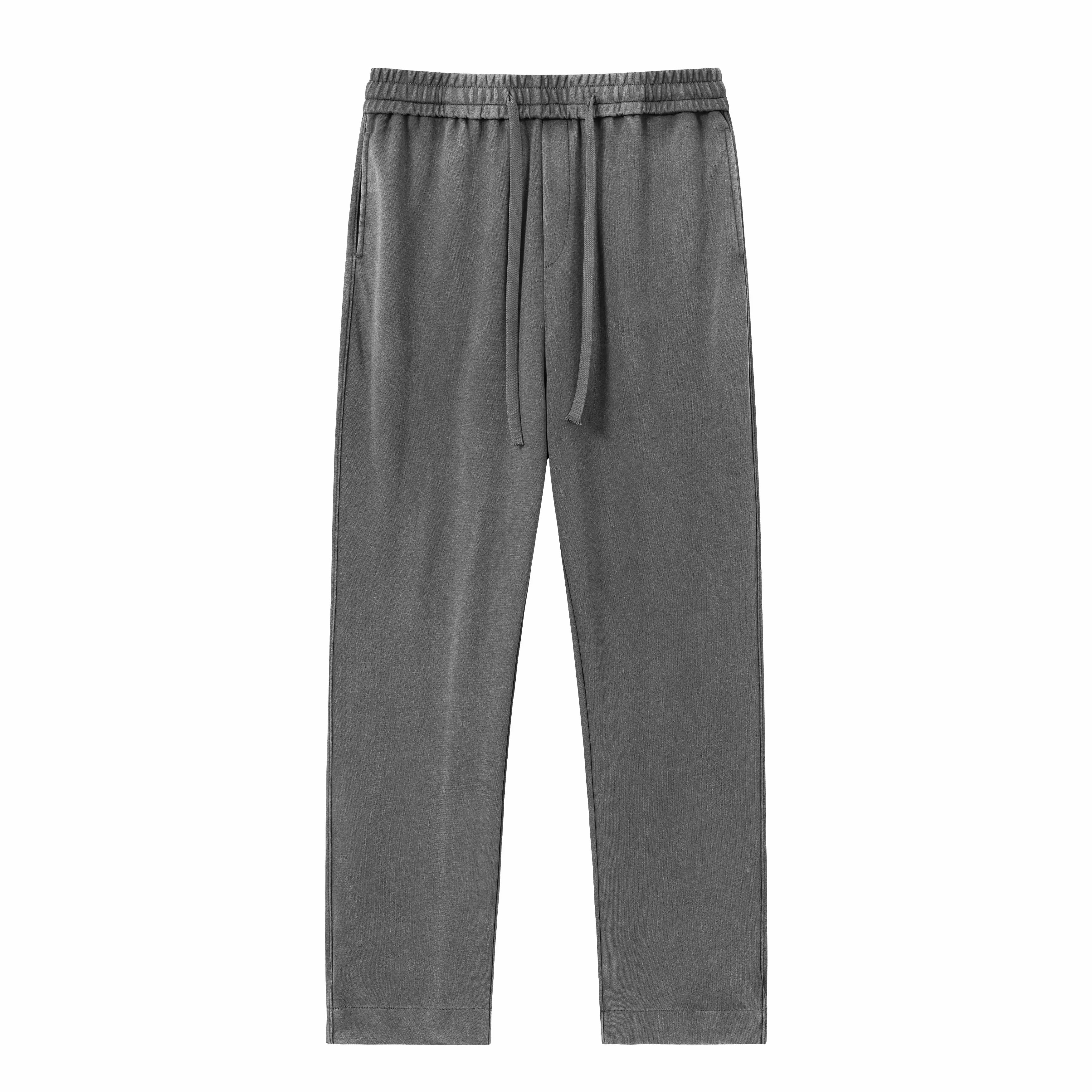 Unisex 4-Pack Acid Wash Cotton Sweatpants – Solid Color Athletic Casual All-Season Bottoms
