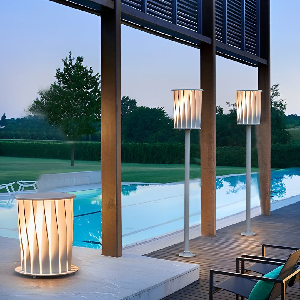 Waterproof Creative Stainless Steel LED Modern Outdoor Floor Lamp Lawn Lights