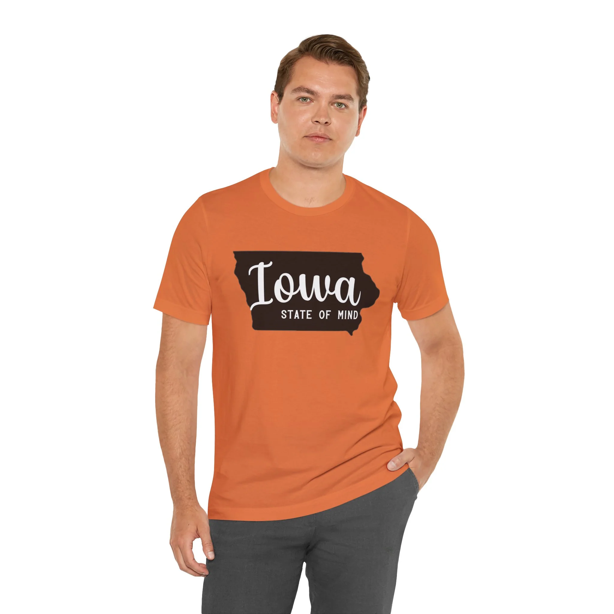 Iowa State of Mind Bella Canvas Jersey Short Sleeve Tee - Multiple Colors