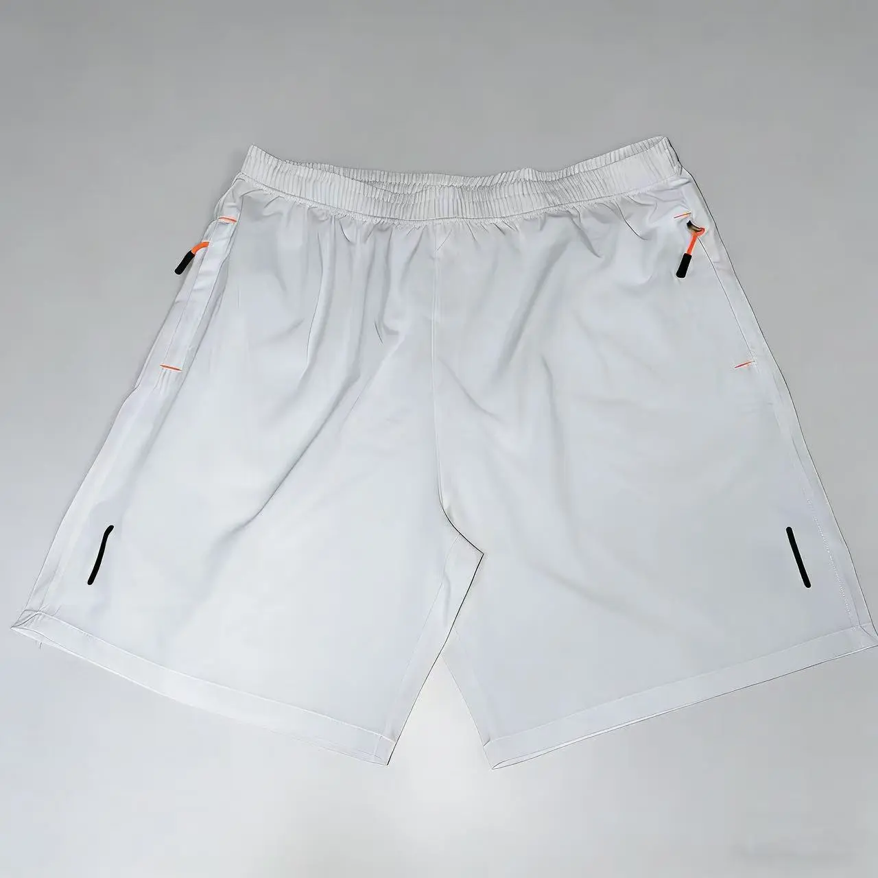 Men's Solid-Color Zipper-Pocket Shorts