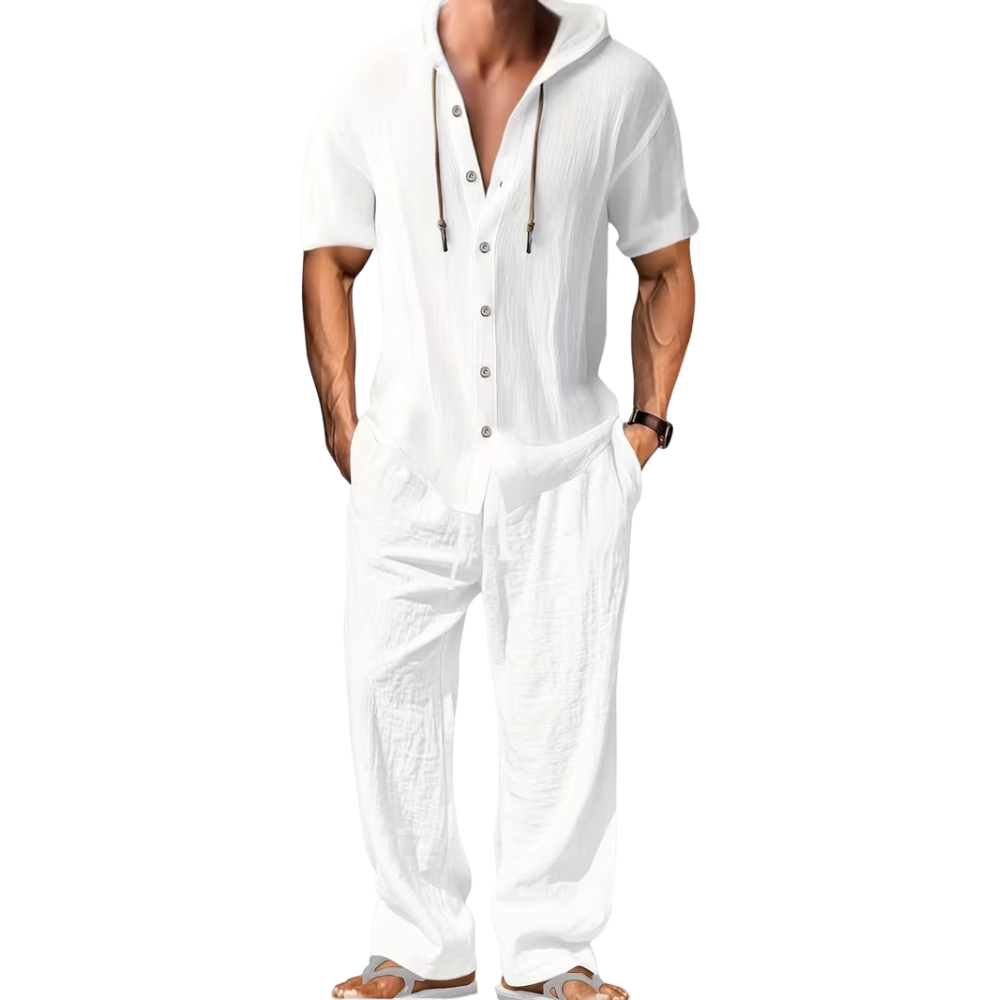 Men’s lightweight two-piece set with a hood
