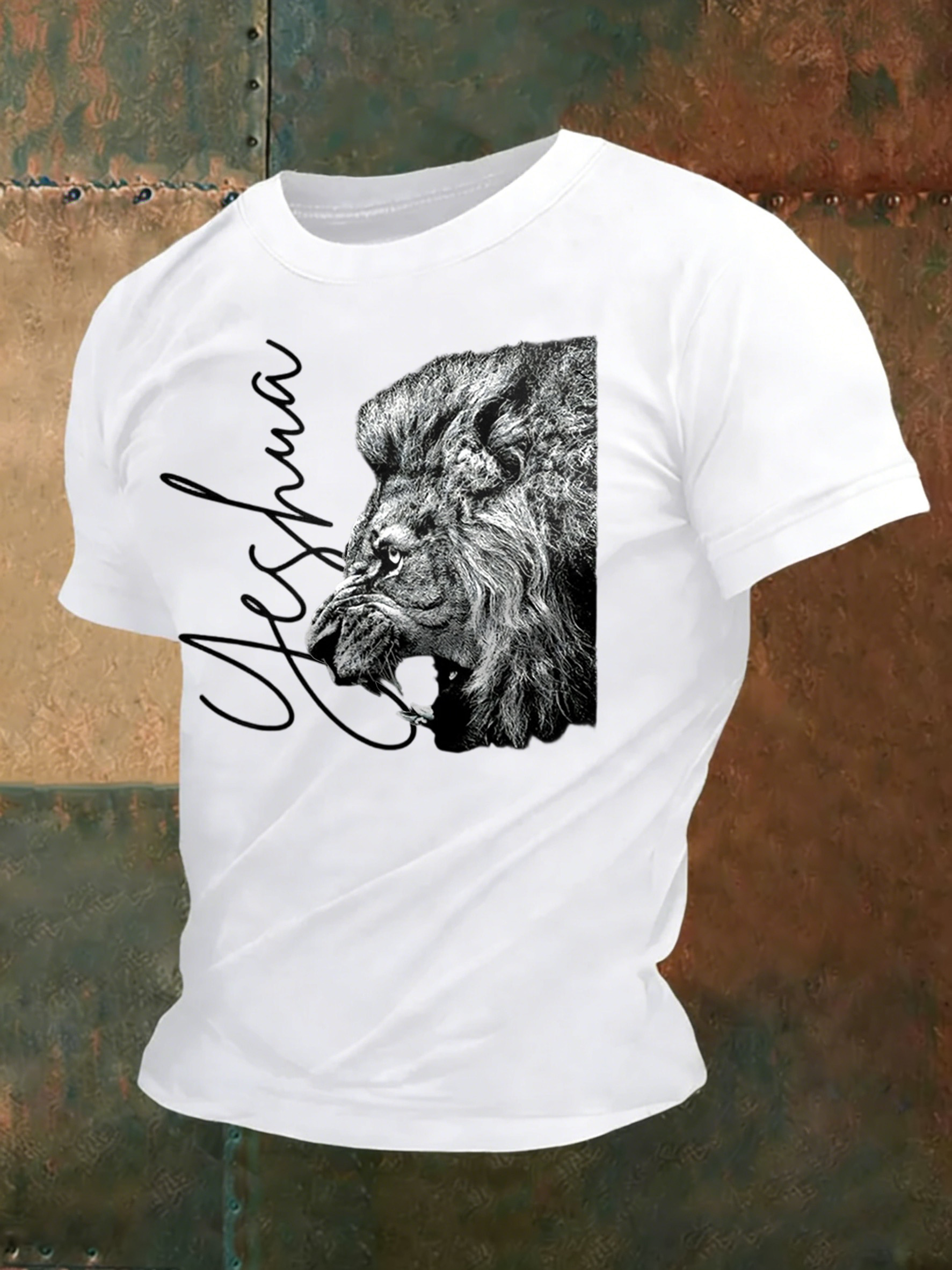Men'S Casual Faith Jesus Letter Printed Round Neck T-Shirt