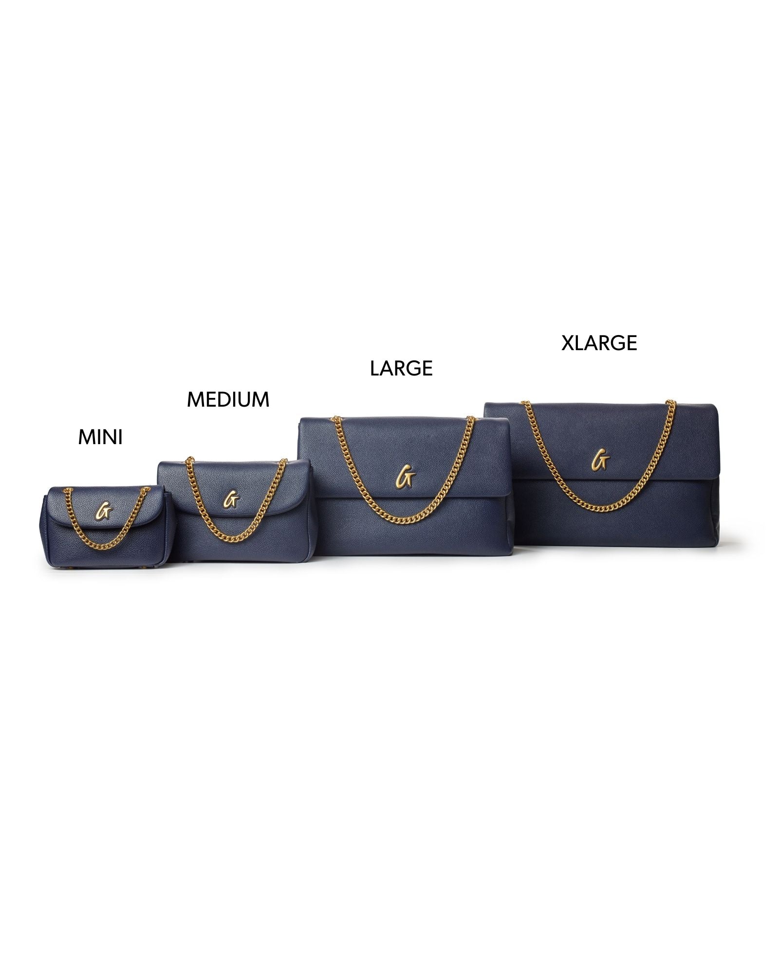 MINI PEBBLE FLAP BAG - NAVY