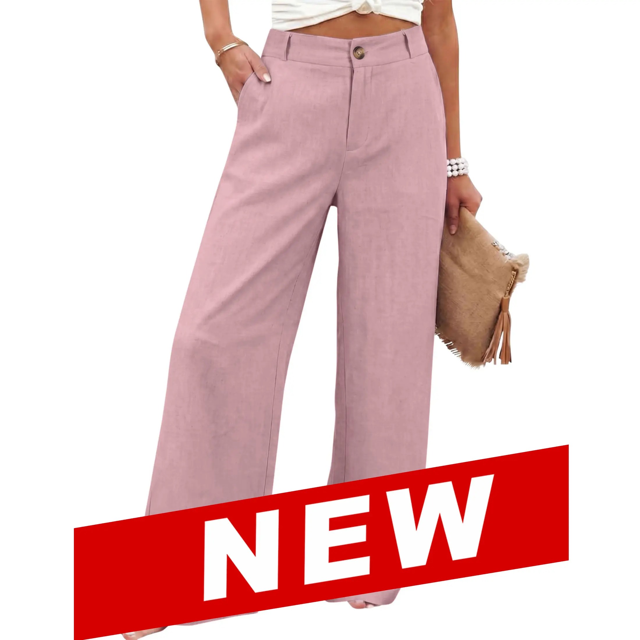 Women's High Waist Wide Leg Pants