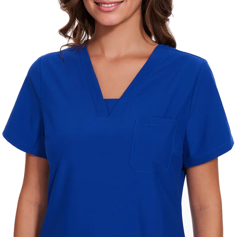 🔥🔥 Last Chance! 6 Sets for $24, Today Only! 🔥🔥 Women's V-Neck Scrub Top & 10-Pocket Cargo Workwear Uniforms Set – Basic Lady Workwear