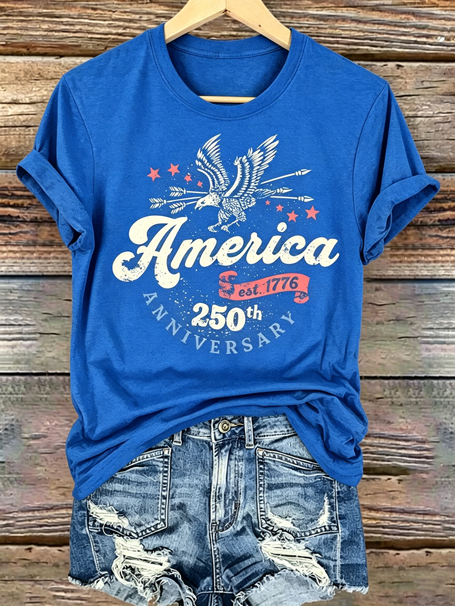 250Th Anniversary Printed Round Neck Top In The United States