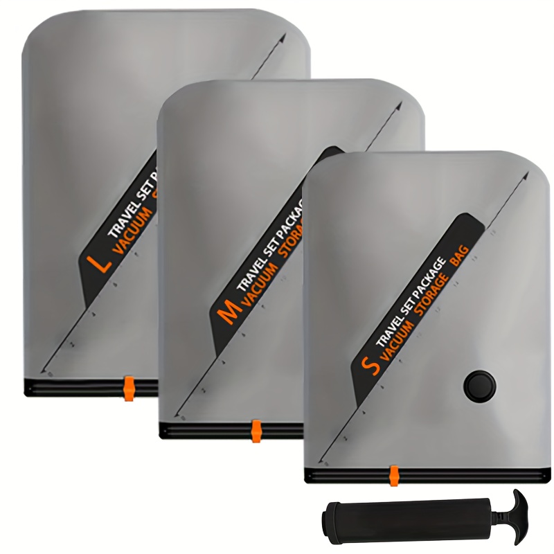 10pcs Vacuum Compression Bag Set (SML And Hand Pump),Vacuum Storage Dust Bag Saves Space, Protects Clothes