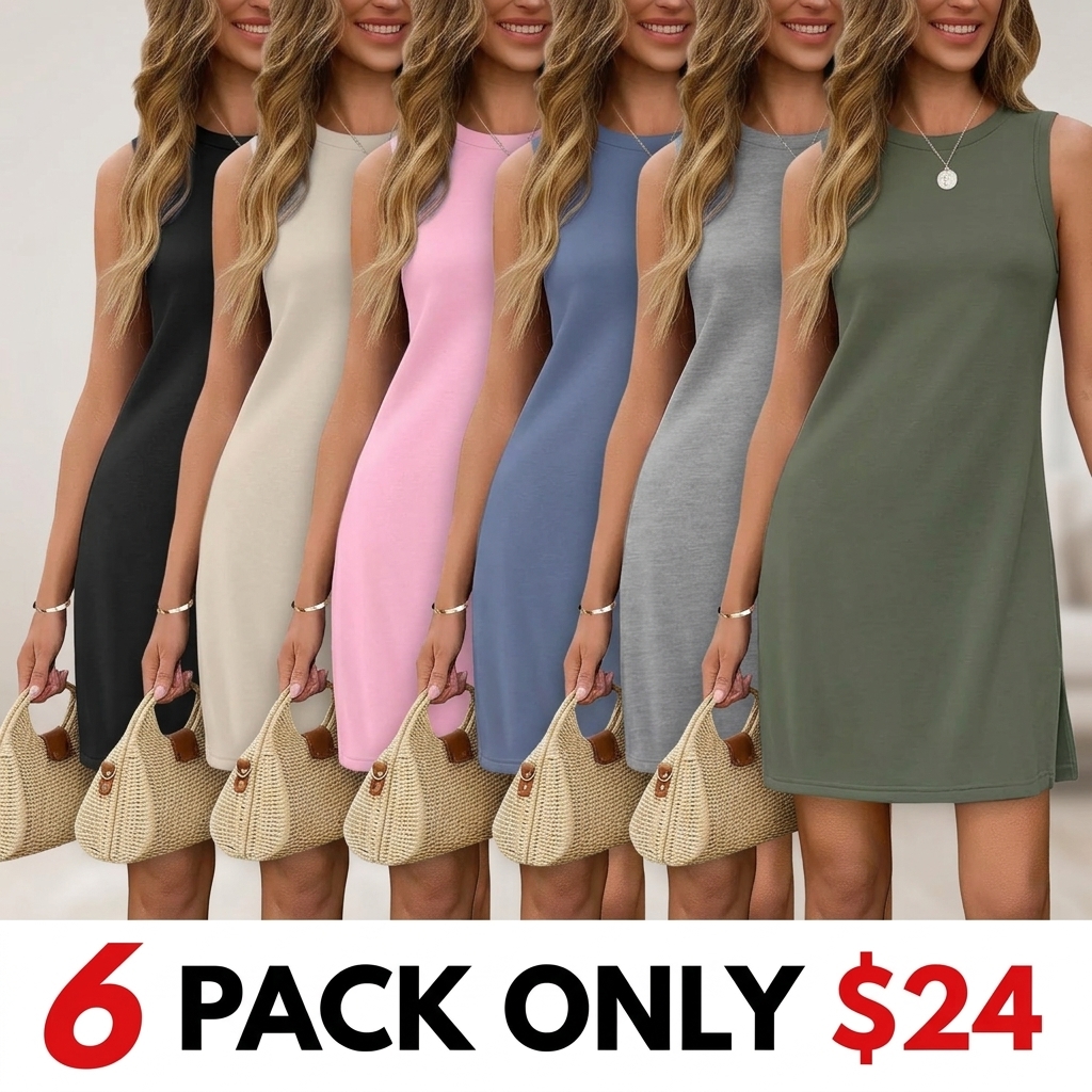 Dresses for Women 2026 Casual Summer Sundresses Sleeveless Tank Dress Fashion Outfits