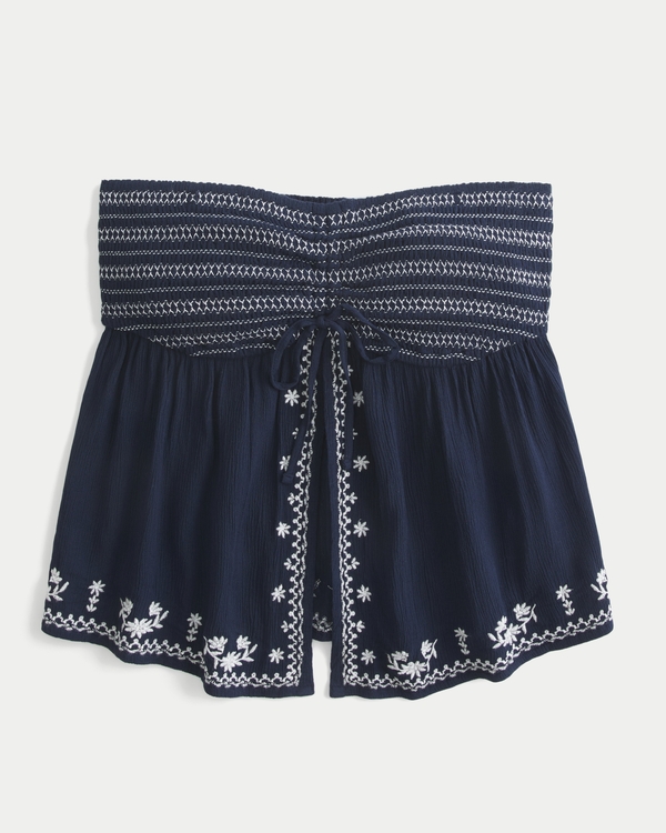 Easy Strapless Flyaway Babydoll Top