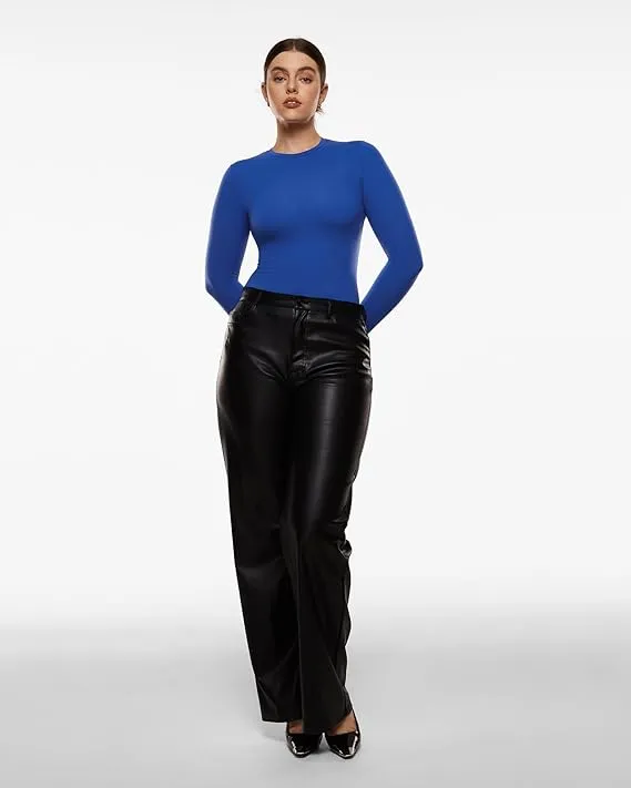 Inbarely Soft Single-Layer Basic Long Sleeve Shirts
