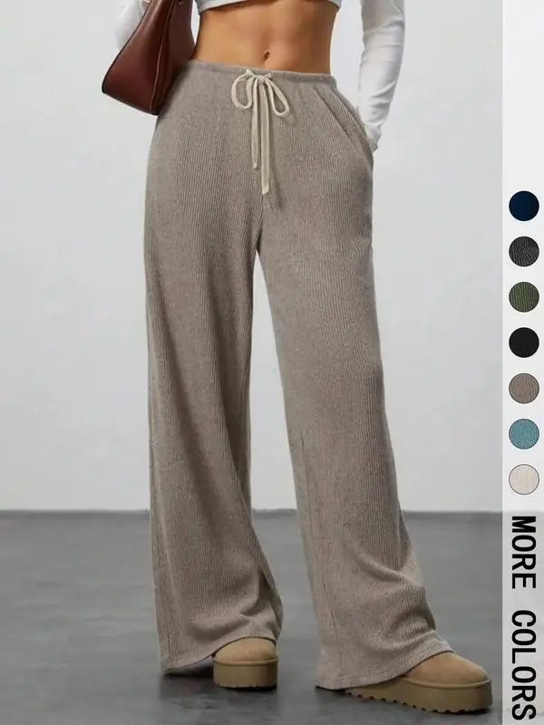 High Waist Wide Leg Jogger Pants – Casual & Comfortable Everyday Wear