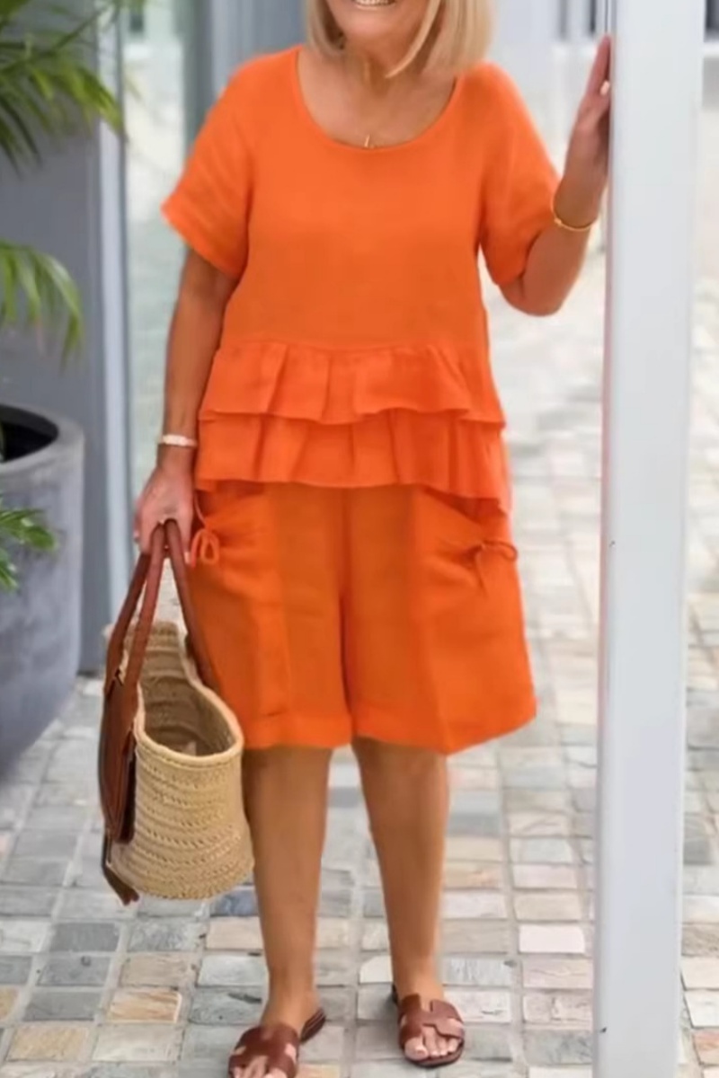 Fallon Top And Shorts Casual Suit