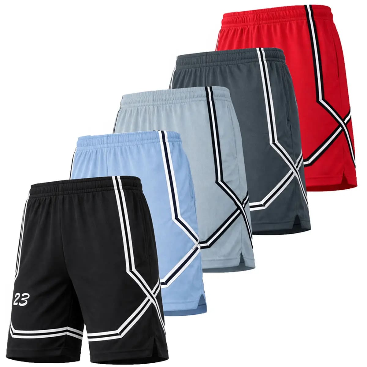 Men's Premium Active Moisture Wicking Workout Mesh Shorts With Trim Summer Outdoor Bottoms