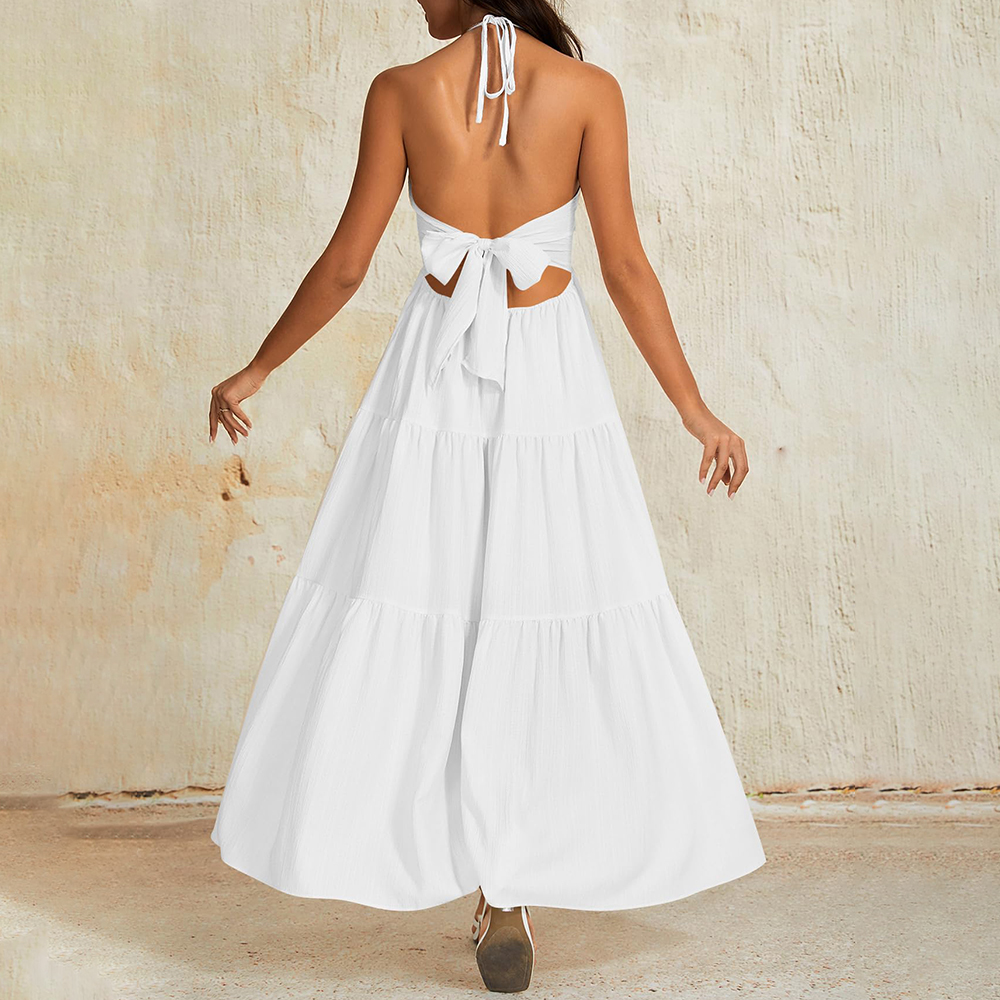 Women's Casual Basic Loose Fit Sleeveless Dress