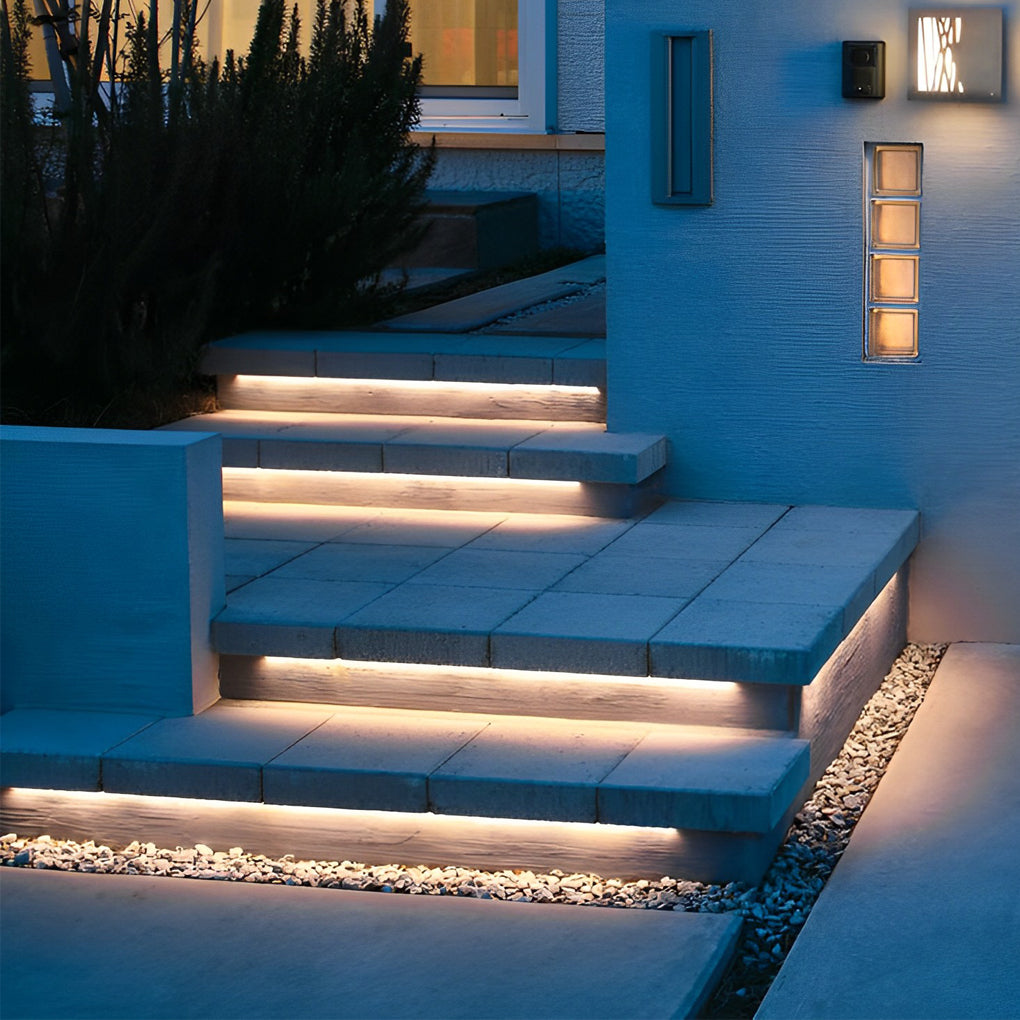 0.39'' Width Waterproof Recessed LED Stair Lighting Modern Flexible Linear Light