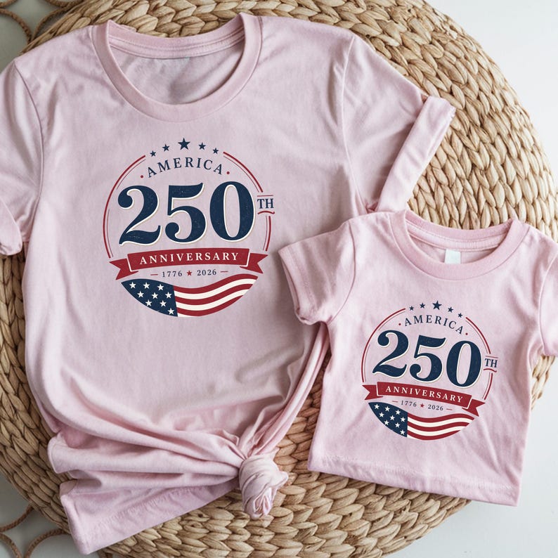 America 250th Anniversary Family Shirt | Unisex 1776-2026 Patriotic Family Tee | Fourth of July Kids Baby Matching Gift