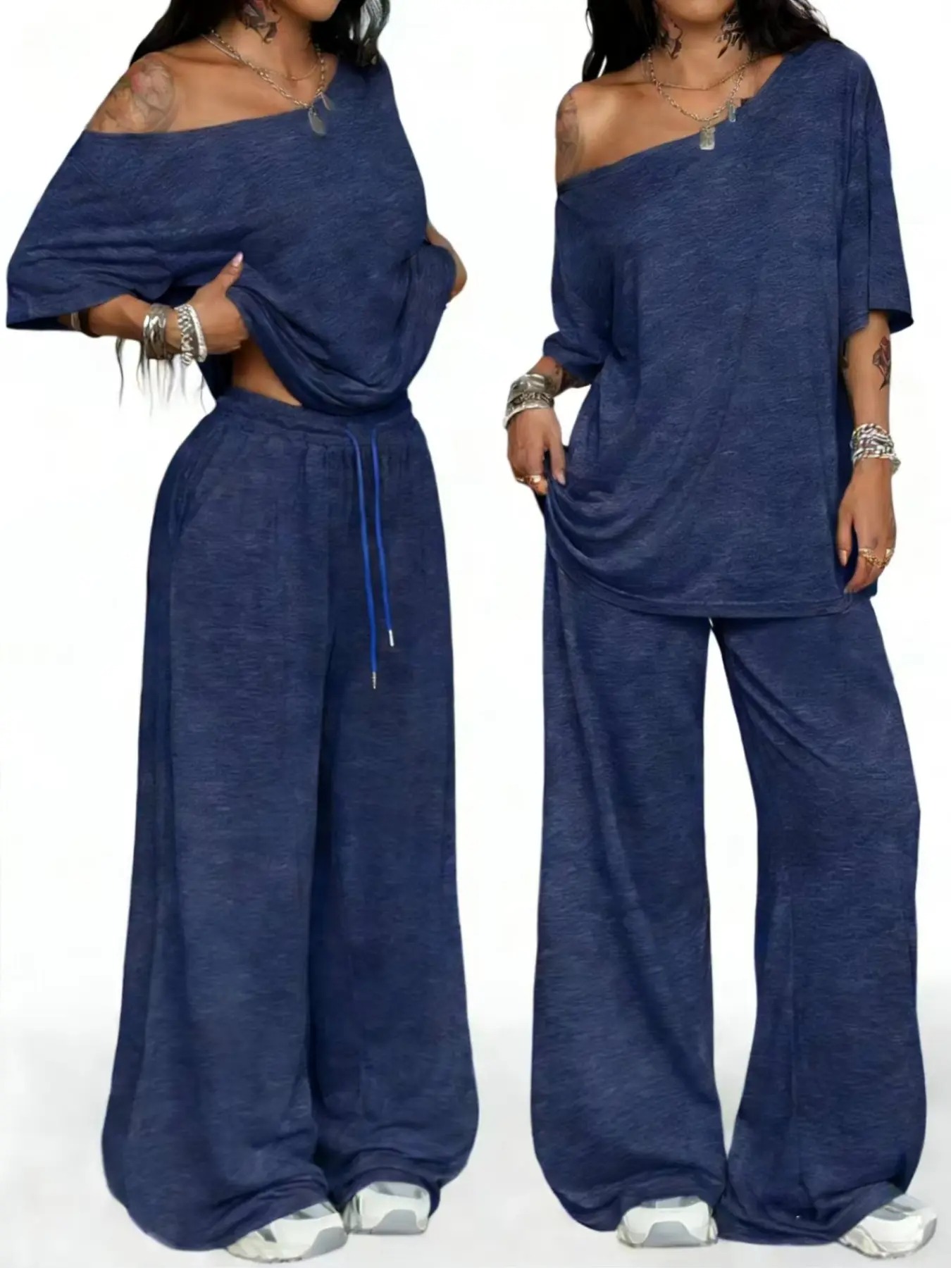 Women's Casual Solid Color Sport Two-Piece Set🍂