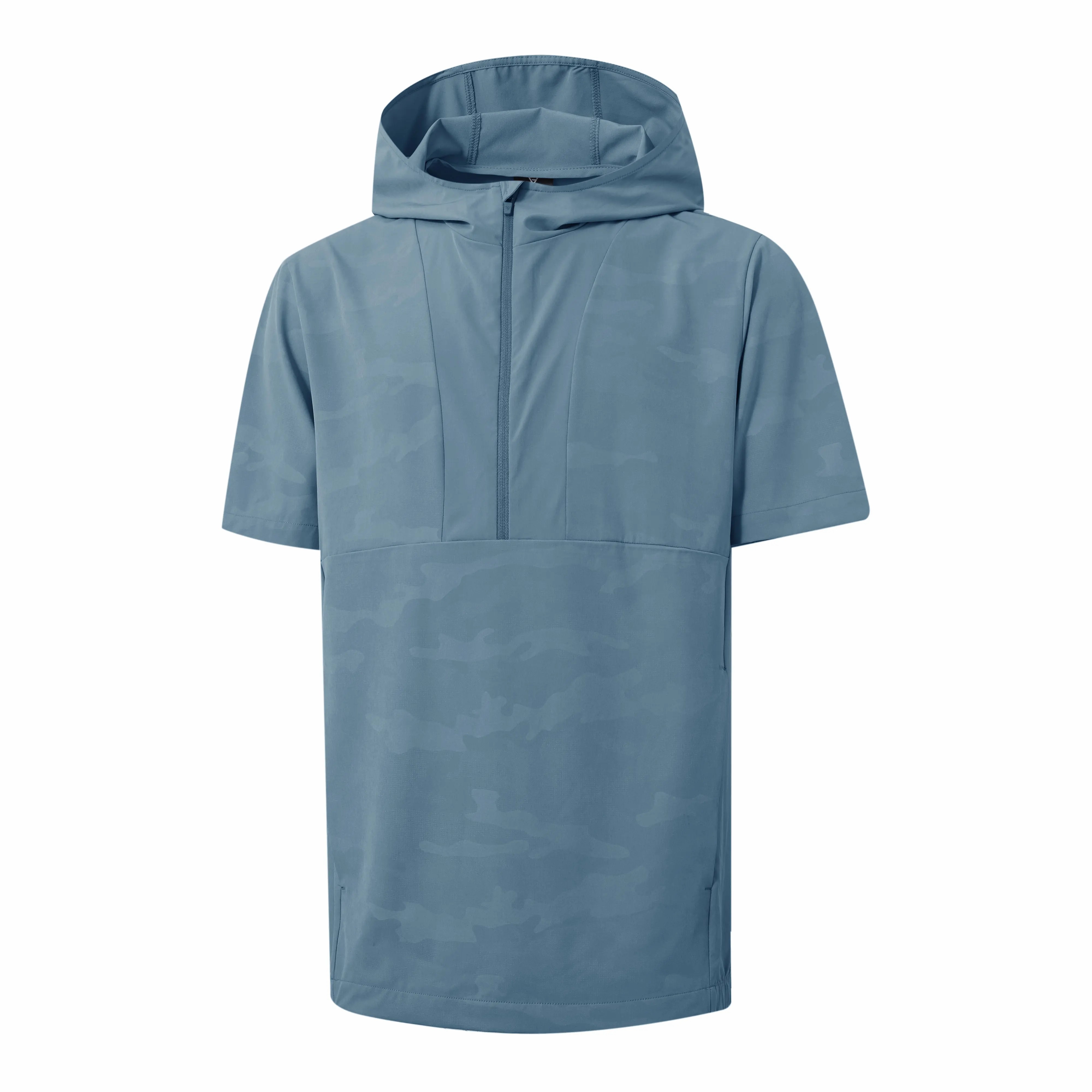 Men's Short Sleeve Hoodie – Lightweight, Water-Resistant, Sun-Protective Golf Hoodie