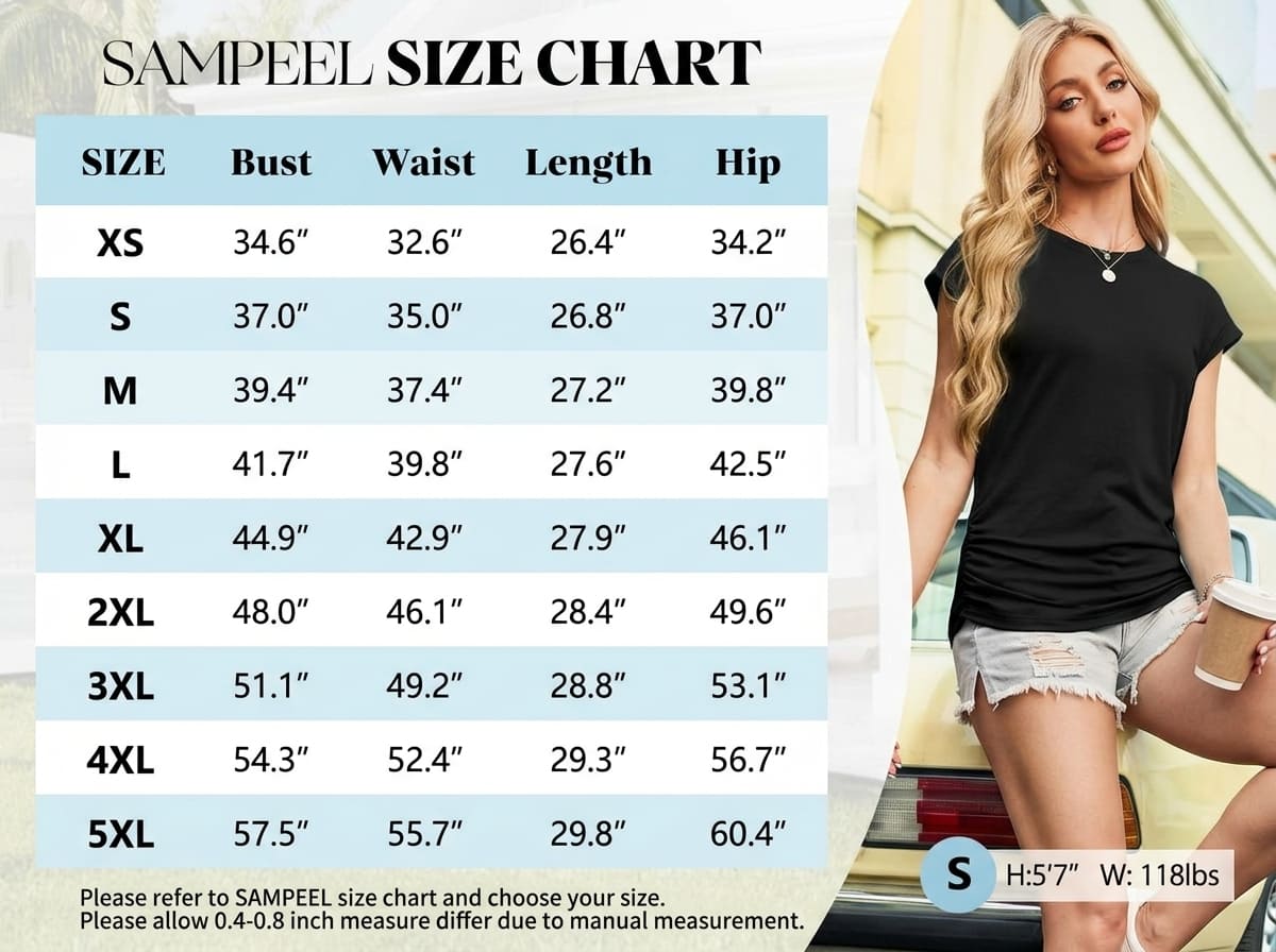 Womens Summer Tops Trendy 2026 Ruched Cap Short Sleeve Tshirts Shirts Crew Neck T Shirts Fashion