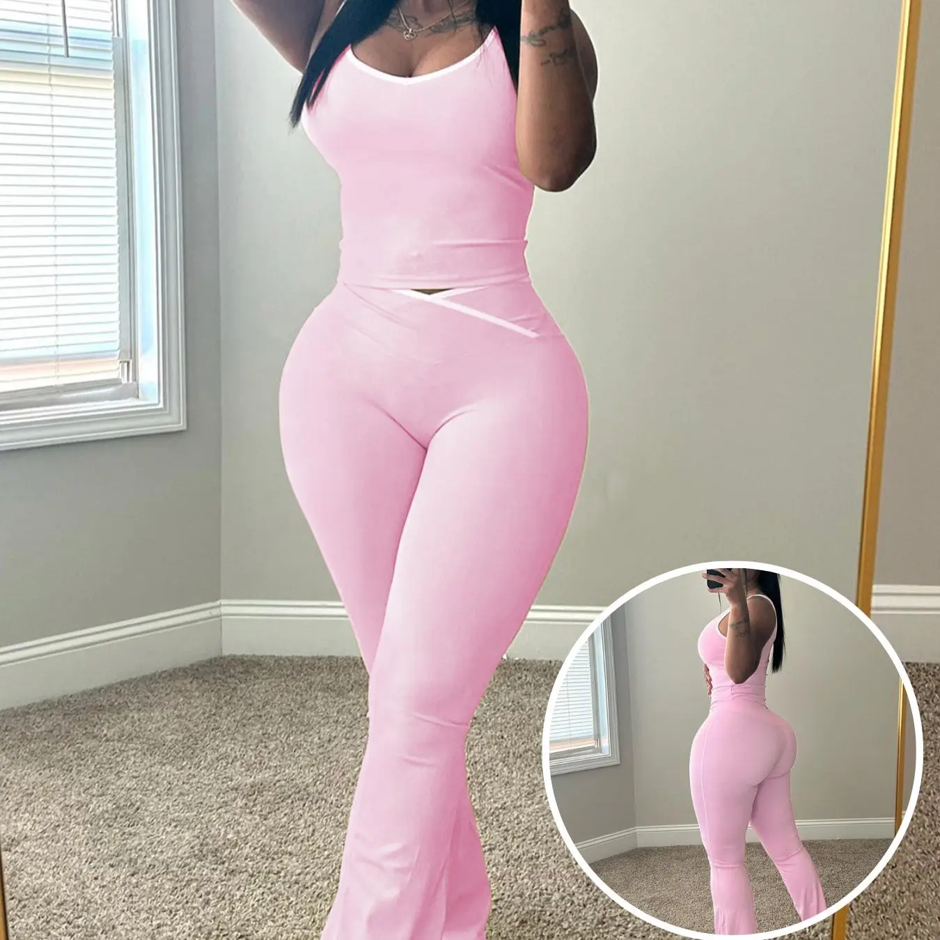 Women's Sleeveless Gym YogaOutfit