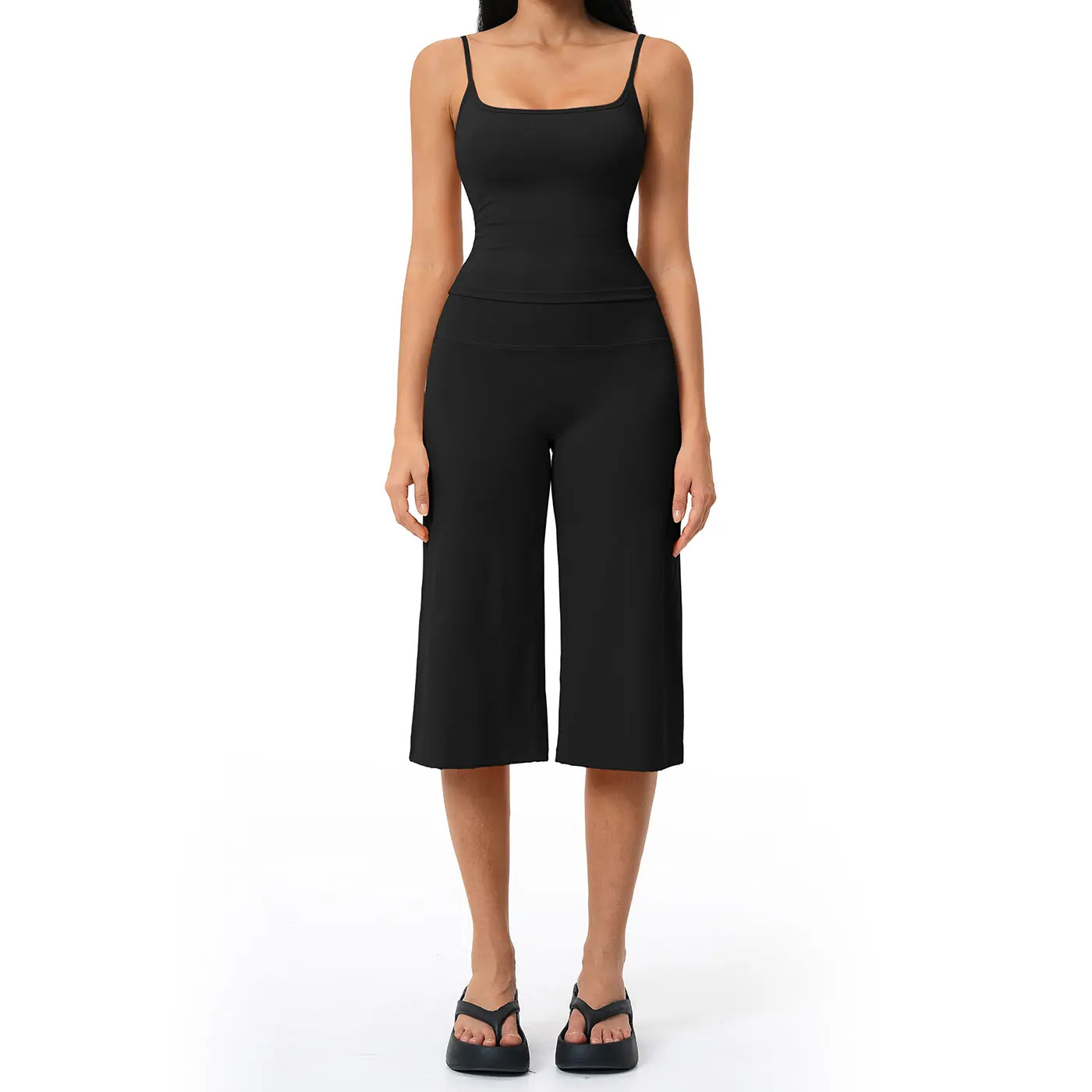 New Yoga Set: Camisole Top, High-Waisted Quick-Dry Casual Shorts, Running & Outdoor Yoga Outfit