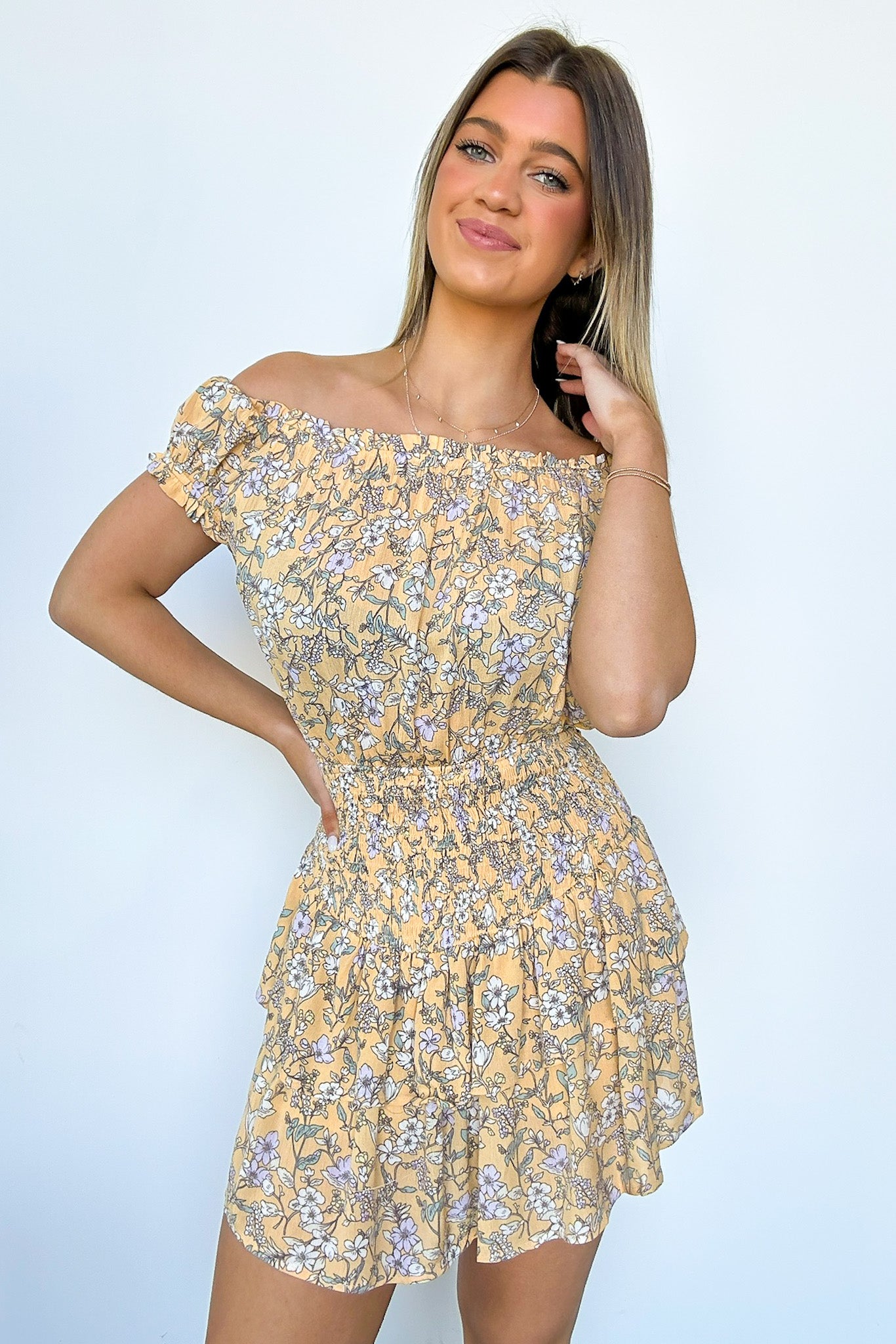 Floral Smocked Romper