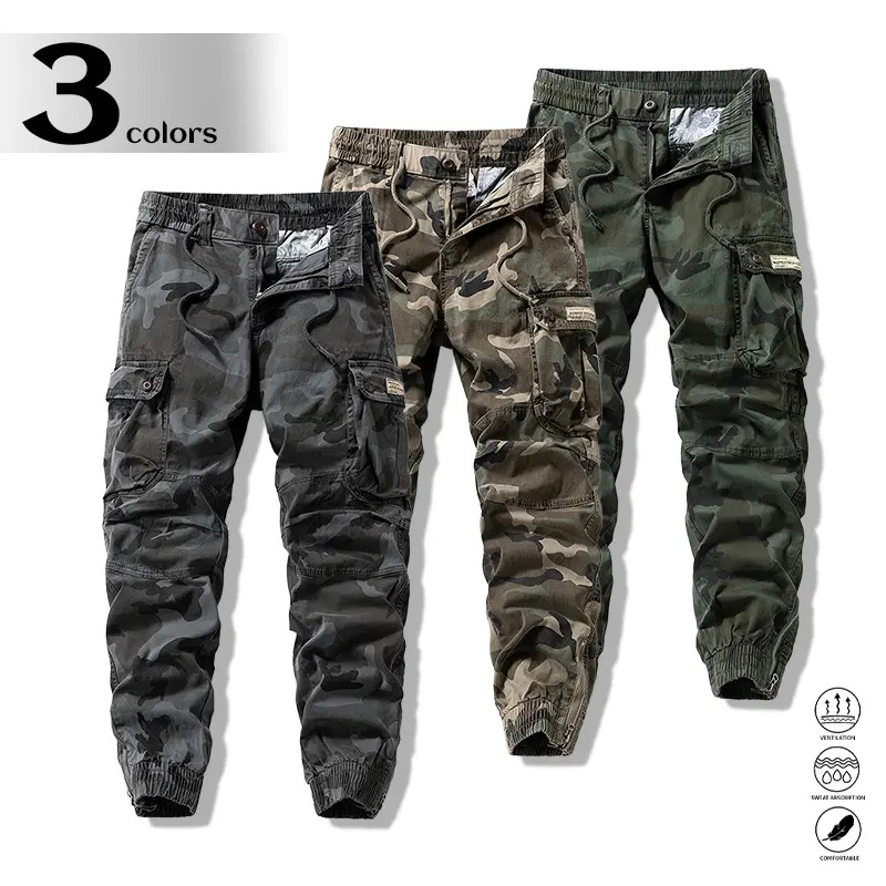 Men's Lightweight Camouflage Cargo Pants for Summer