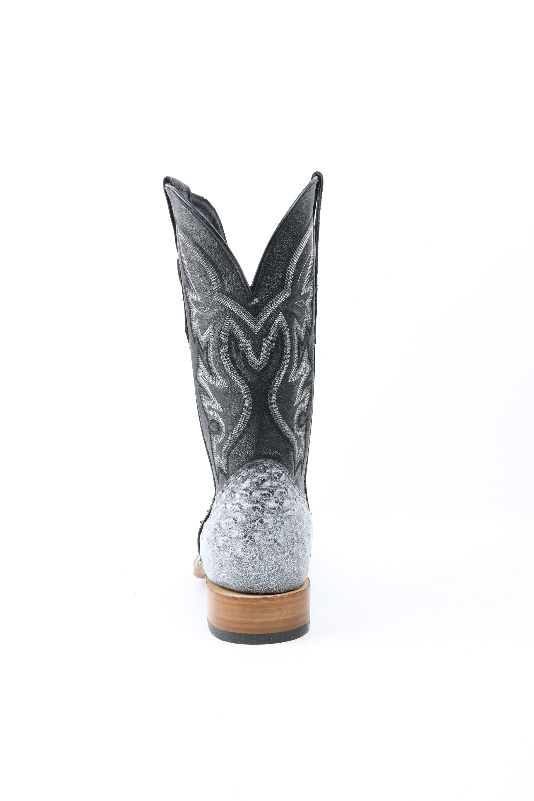 Chero's Premium Exotic Ostrich Charcoal Clearance Sale 70%OFF