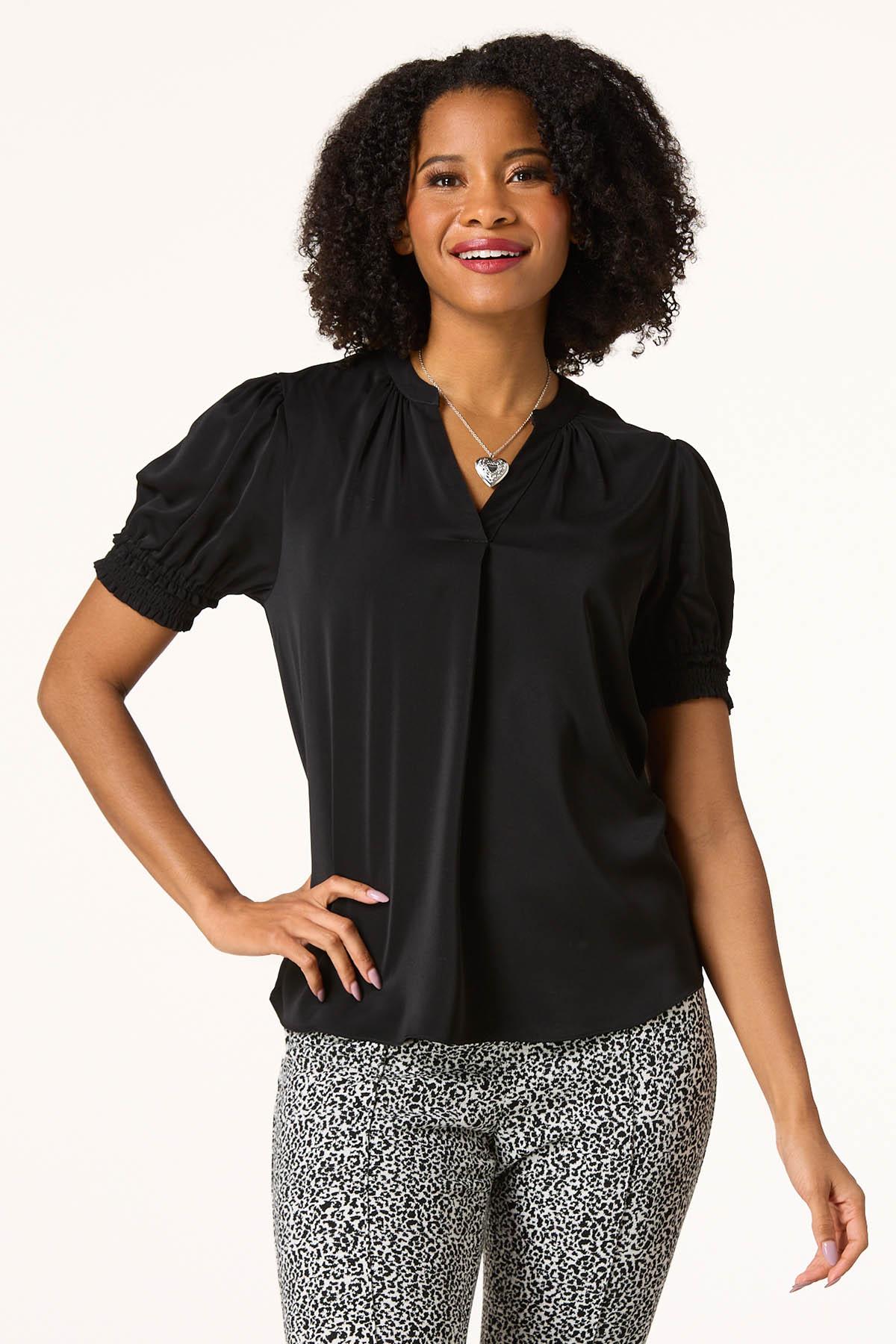 Smocked Sleeve Top