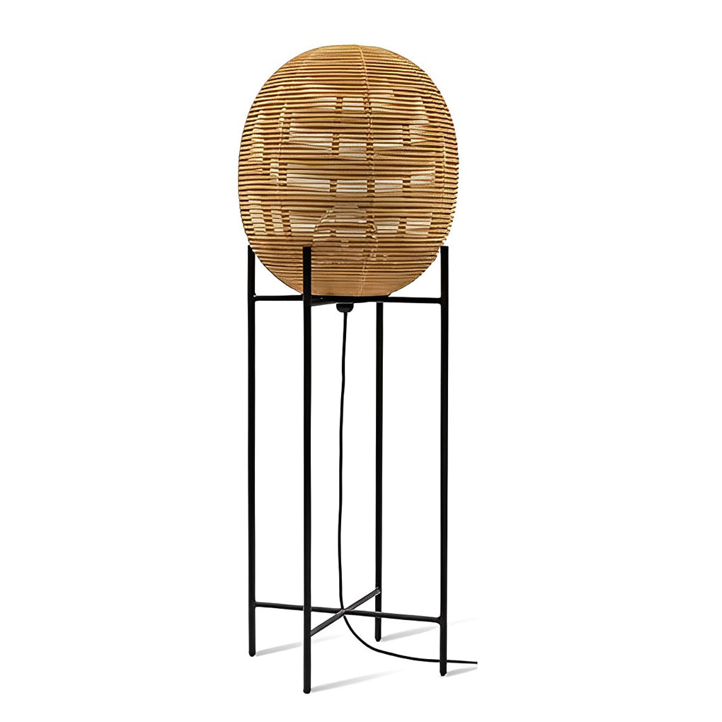 Rattan Lantern Shaped Nordic LED Table Lamps Floor Lamp Desk Light
