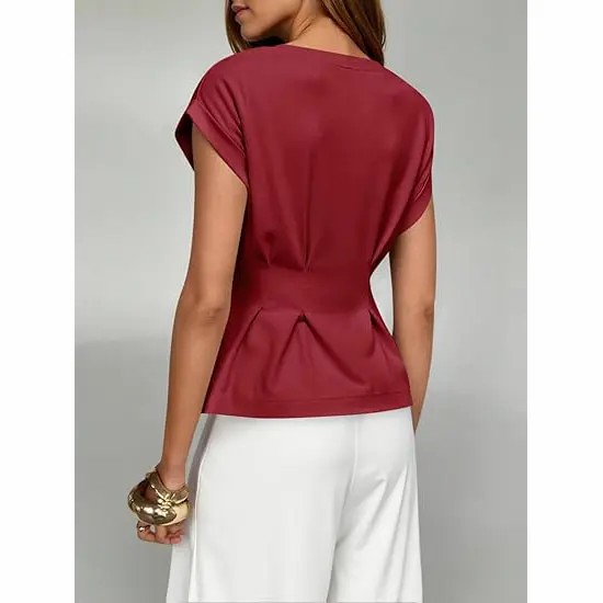 Women's Soft Peplum Casual Top
