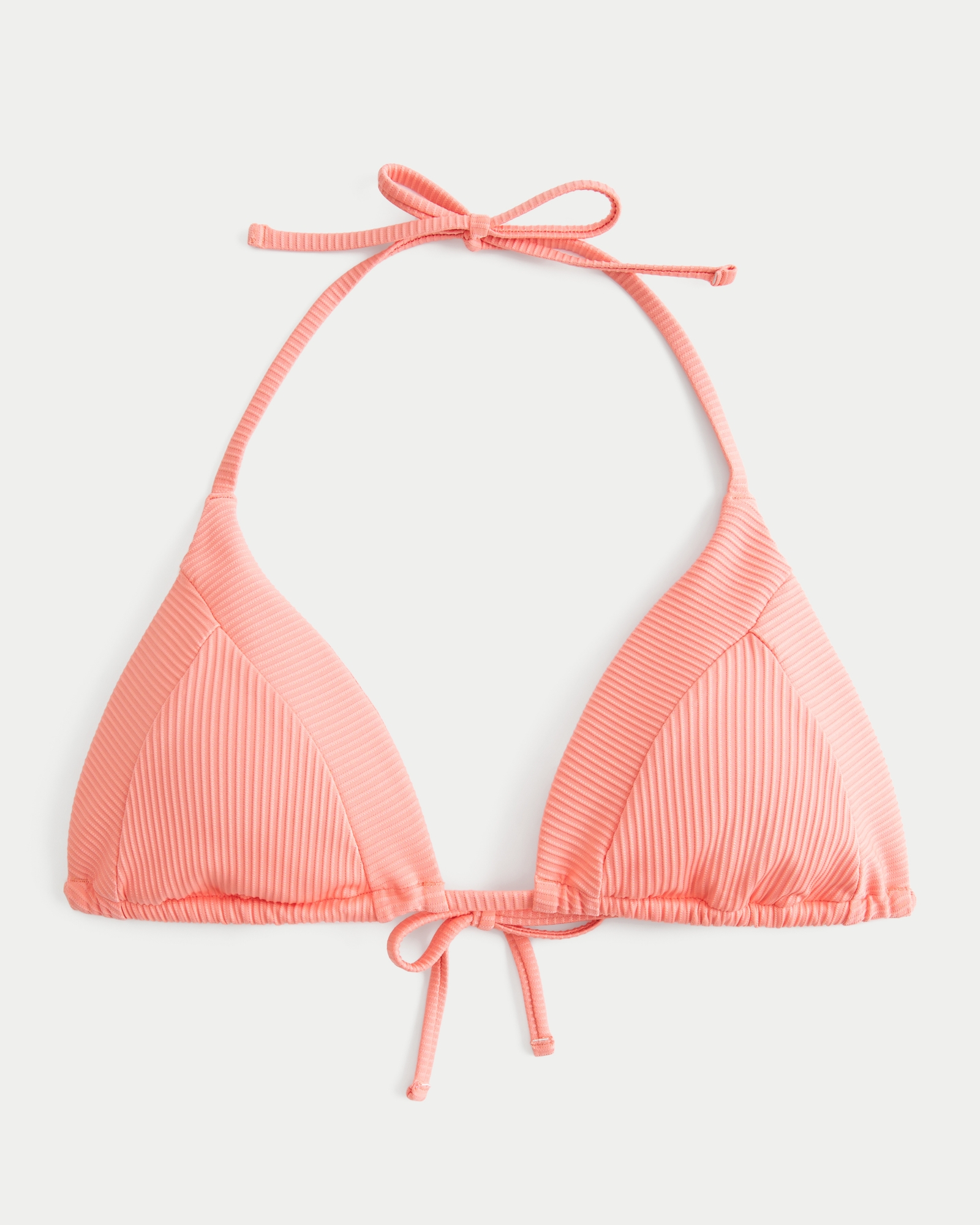 Ribbed Triangle Bikini Top