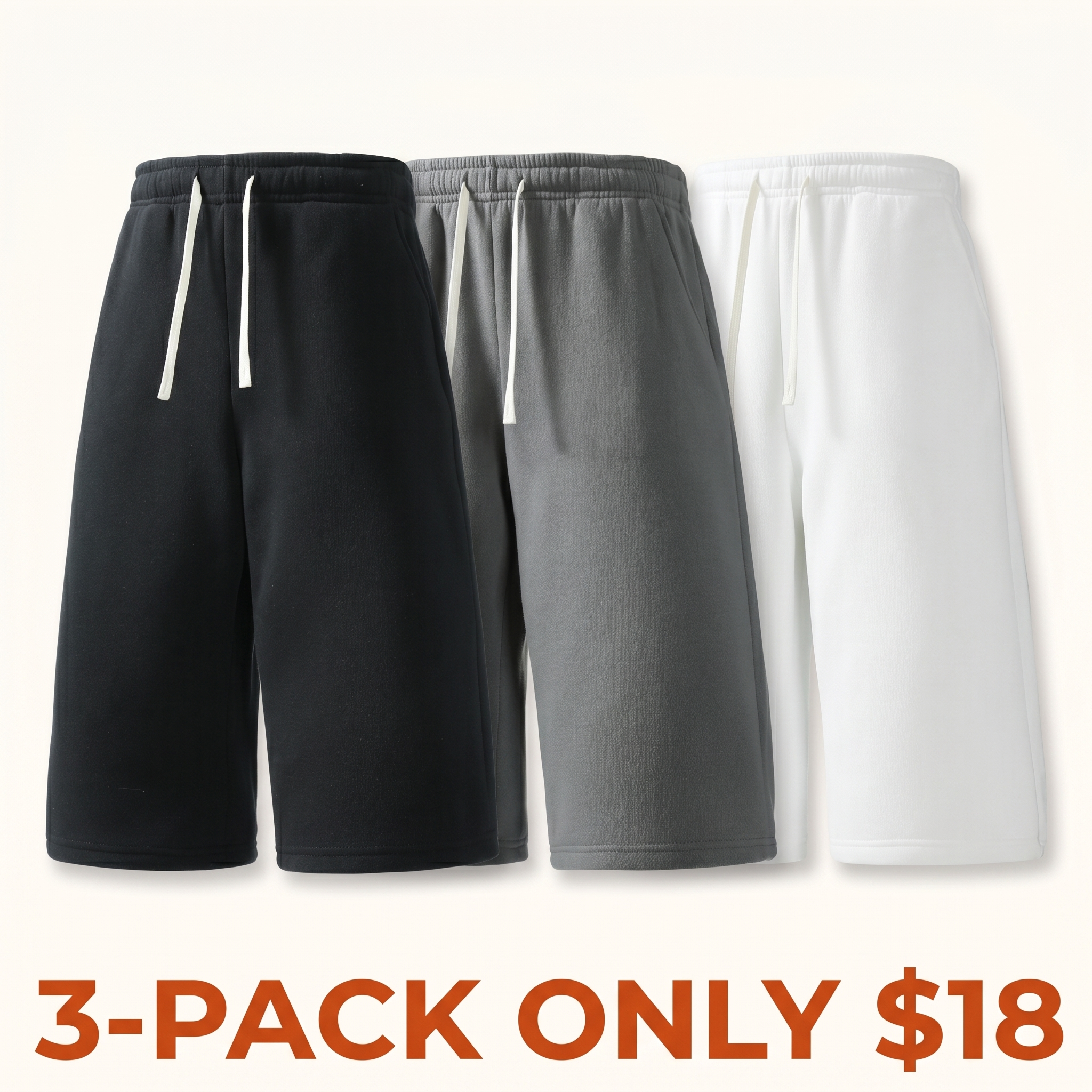 Men's 7-Inch Casual Athletic Shorts (Free Socks Included) — Multiple Colors Available