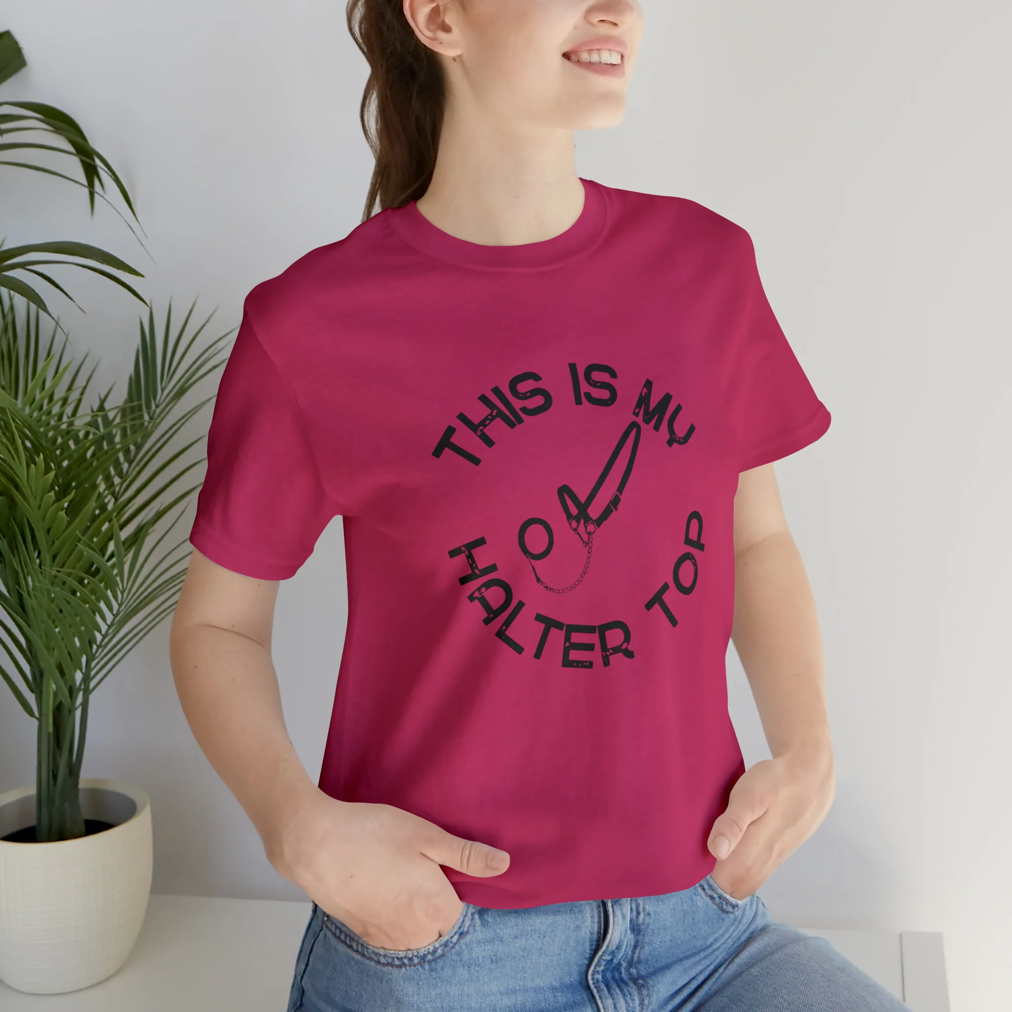 This is My Halter Top Unisex Jersey Short Sleeve Tee