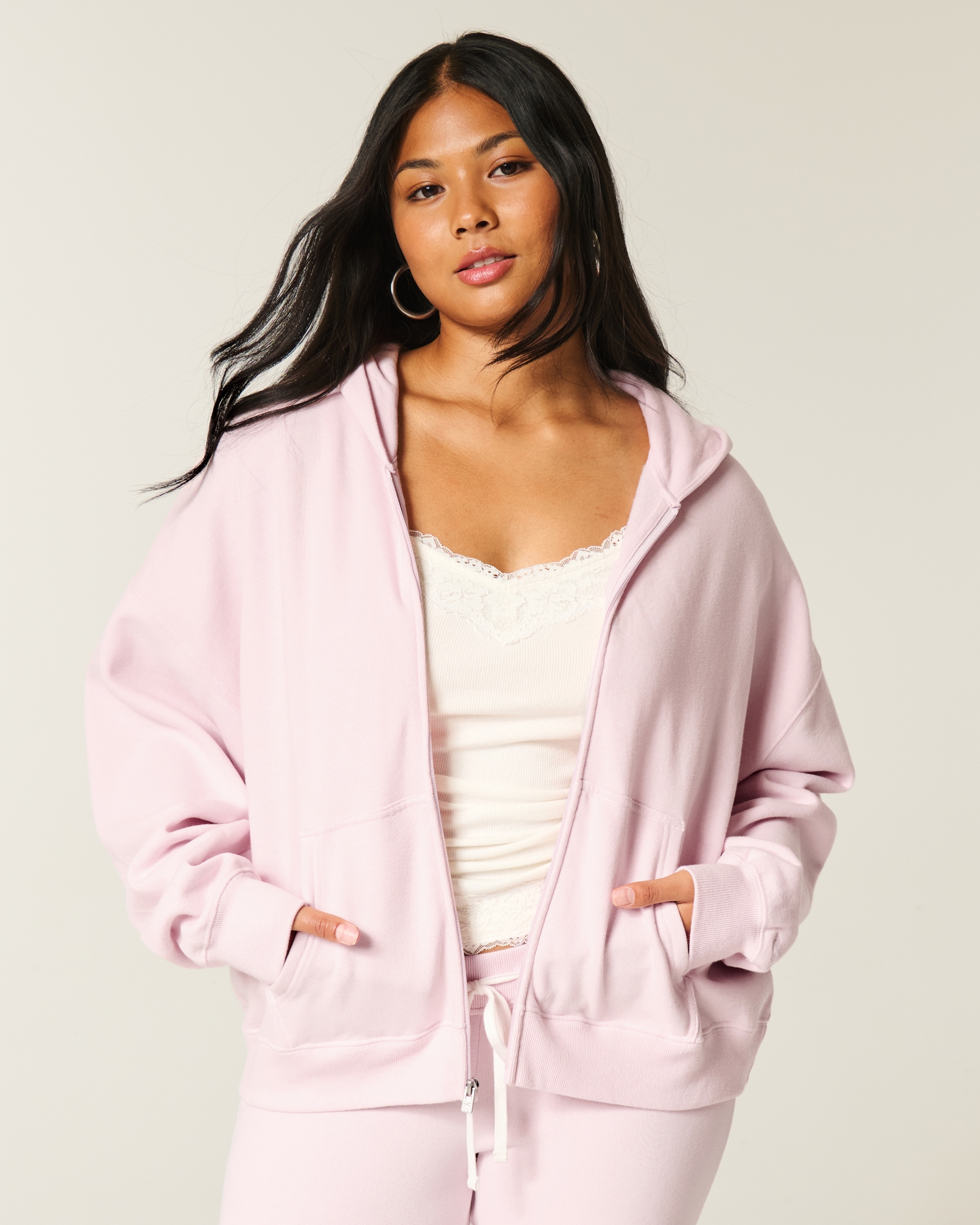 Oversized Zip-Up Hoodie