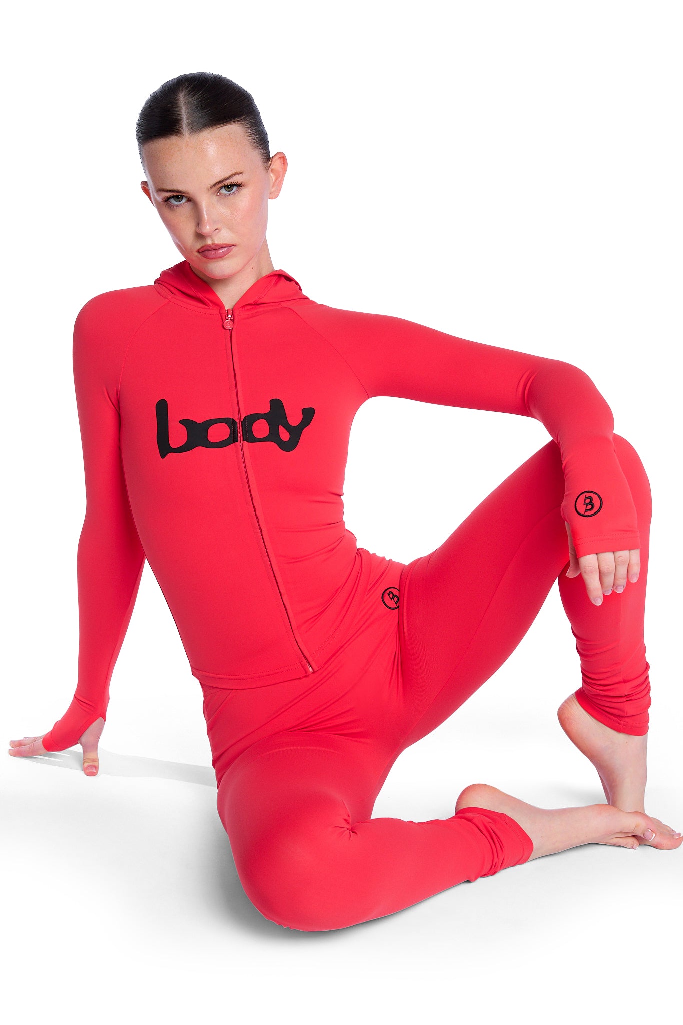 BASICS HOODIE 2.0 (SCARLET RED/BLACK)