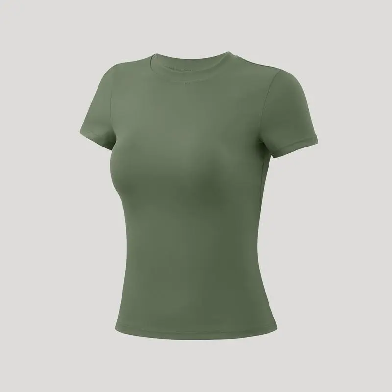 Sports Tee And Long Shirt Round Neck Slim T-shirt