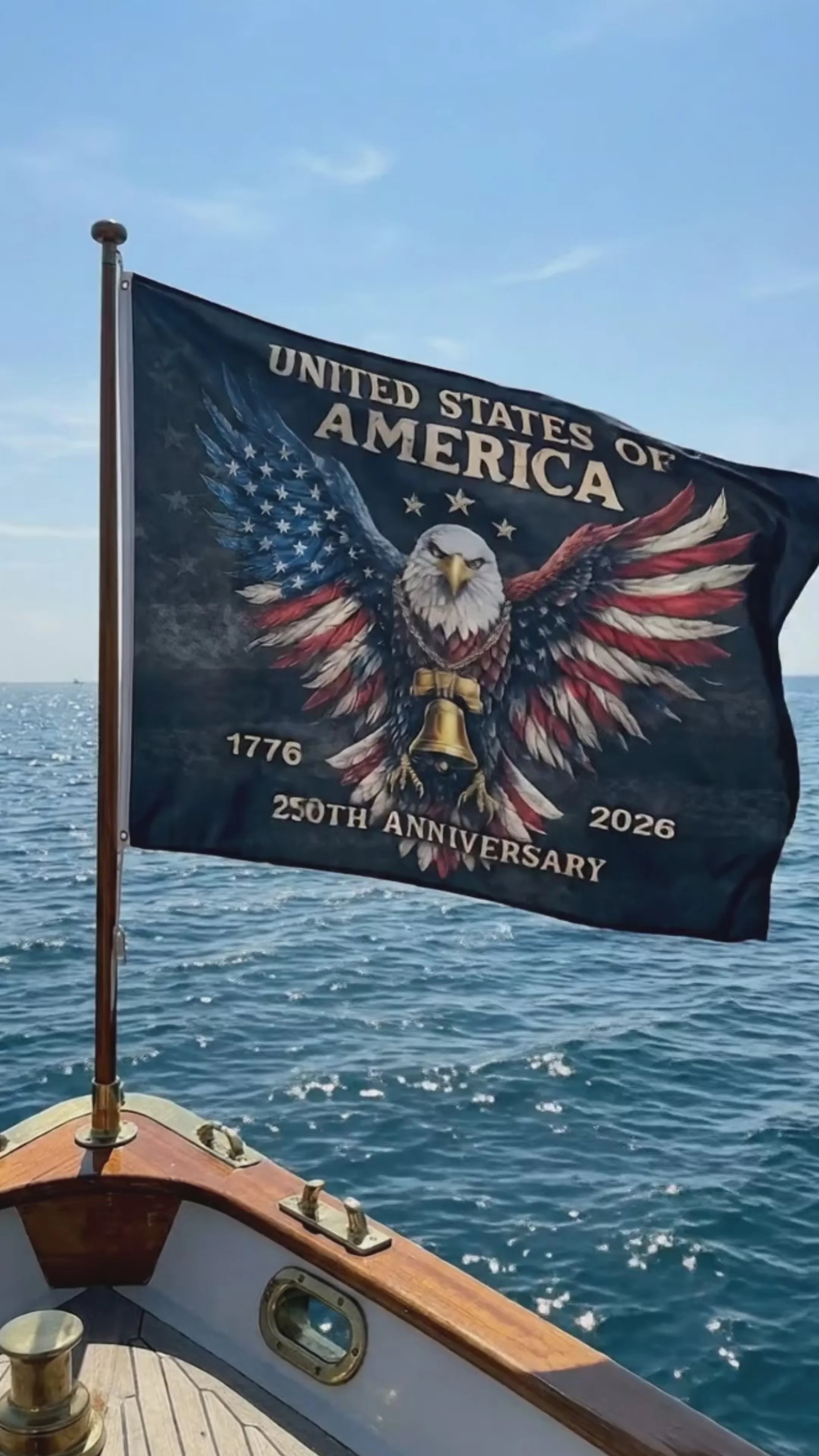 USA 250 Years Flag Decor – 250th Anniversary Double-Sided House Flag