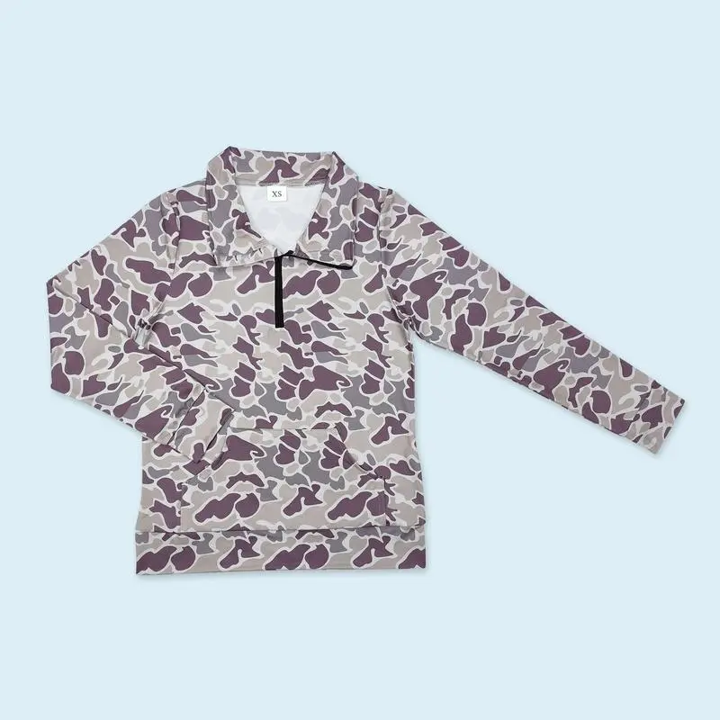 Women Camo Hunting Pullover Top Season Adult