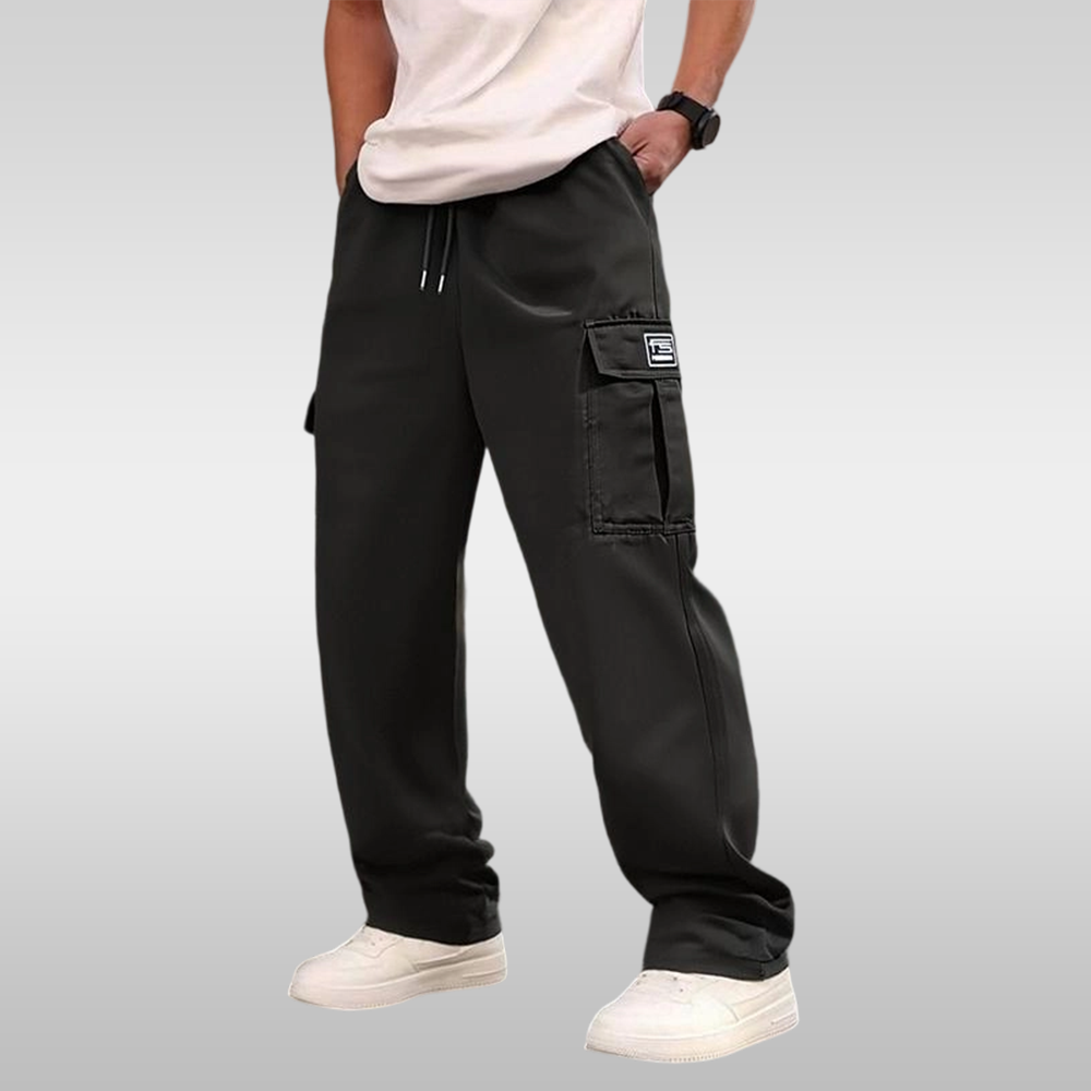 Men's casual multi-pocket trousers