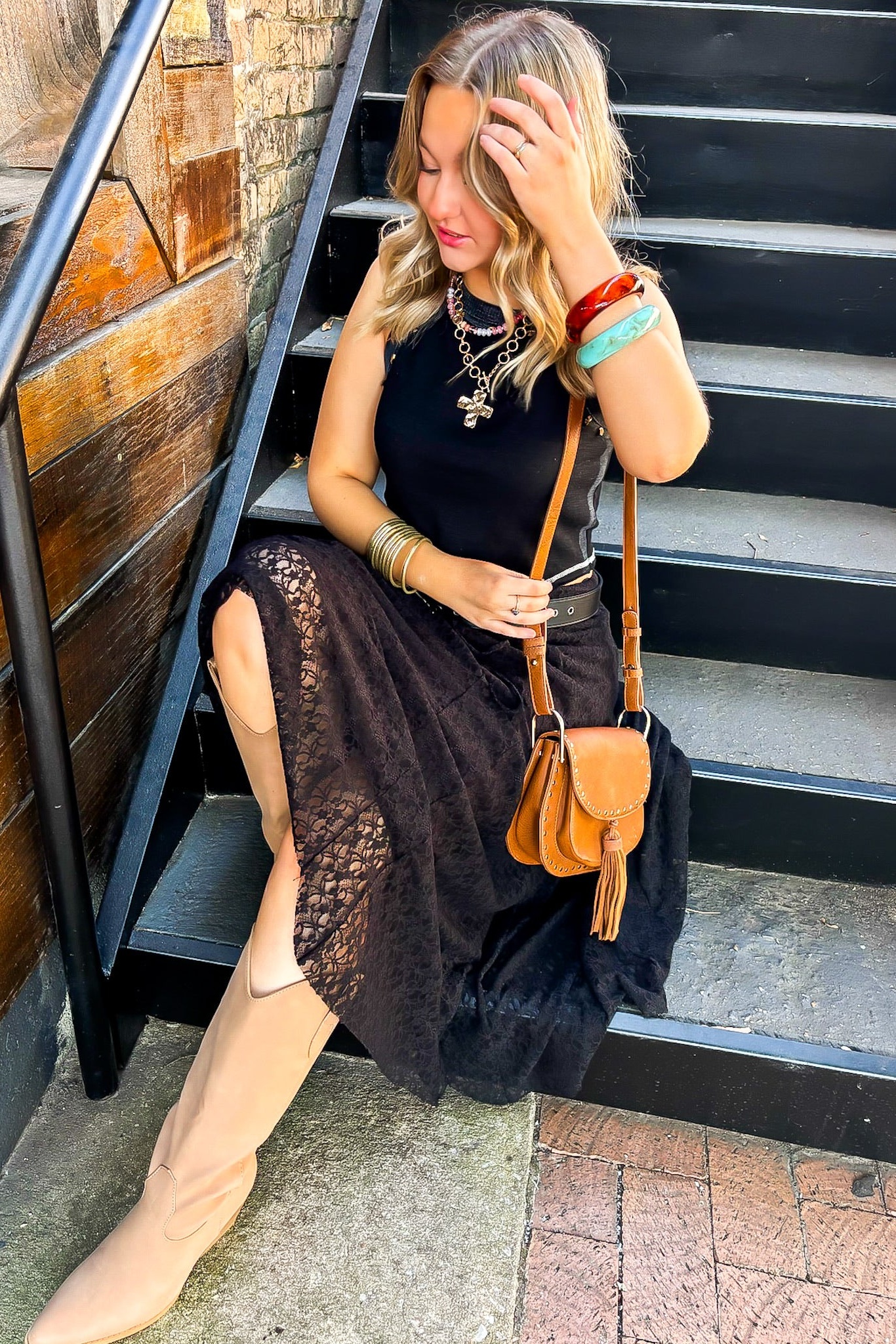 Lace Maxi Skirt