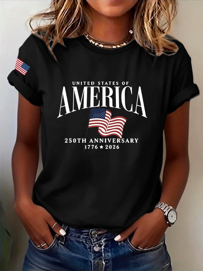 Women's Casual Print Short-Sleeve T-Shirt