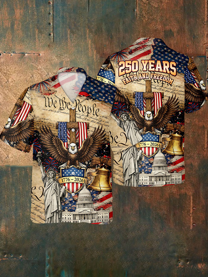 Men's 250 Years of Freedom Printed Shirt