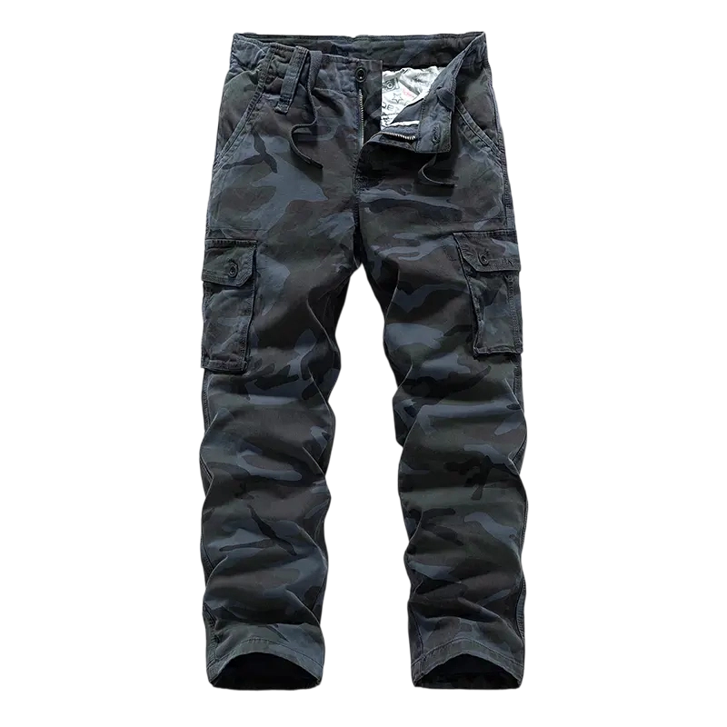 Men's Cotton Camouflage Cargo Pants | Multi-Pocket Relaxed Fit