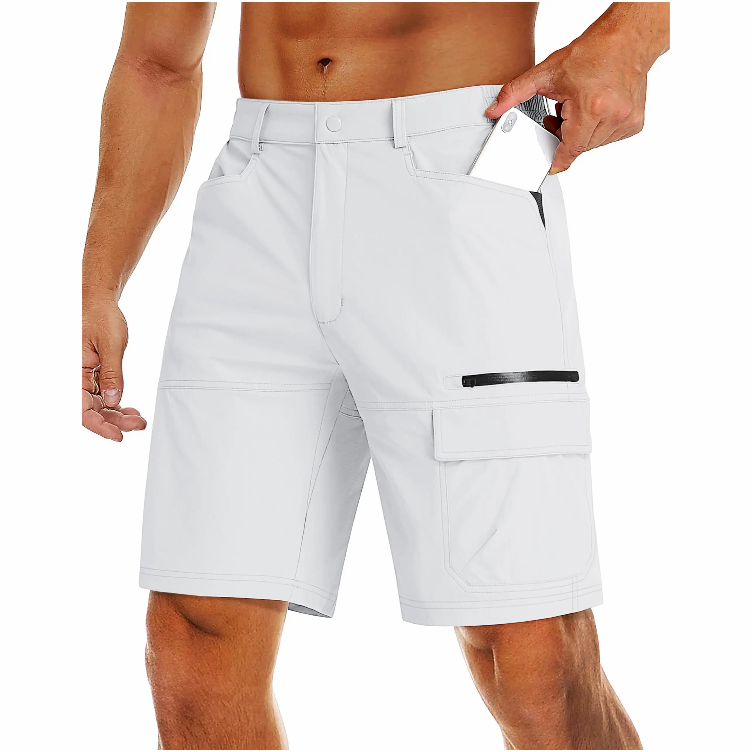 Men’s Quick-Dry Hiking Cargo Shorts – Lightweight Outdoor Utility Shorts