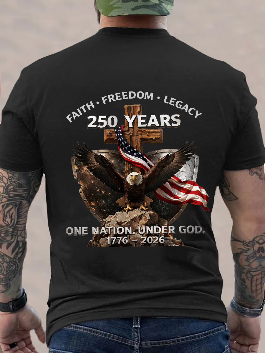 Men'S Creative American 250Th Anniversary T-Shirt