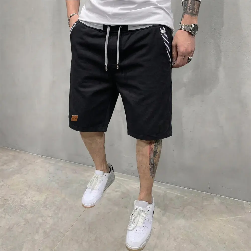 Men’s striped loose shorts
